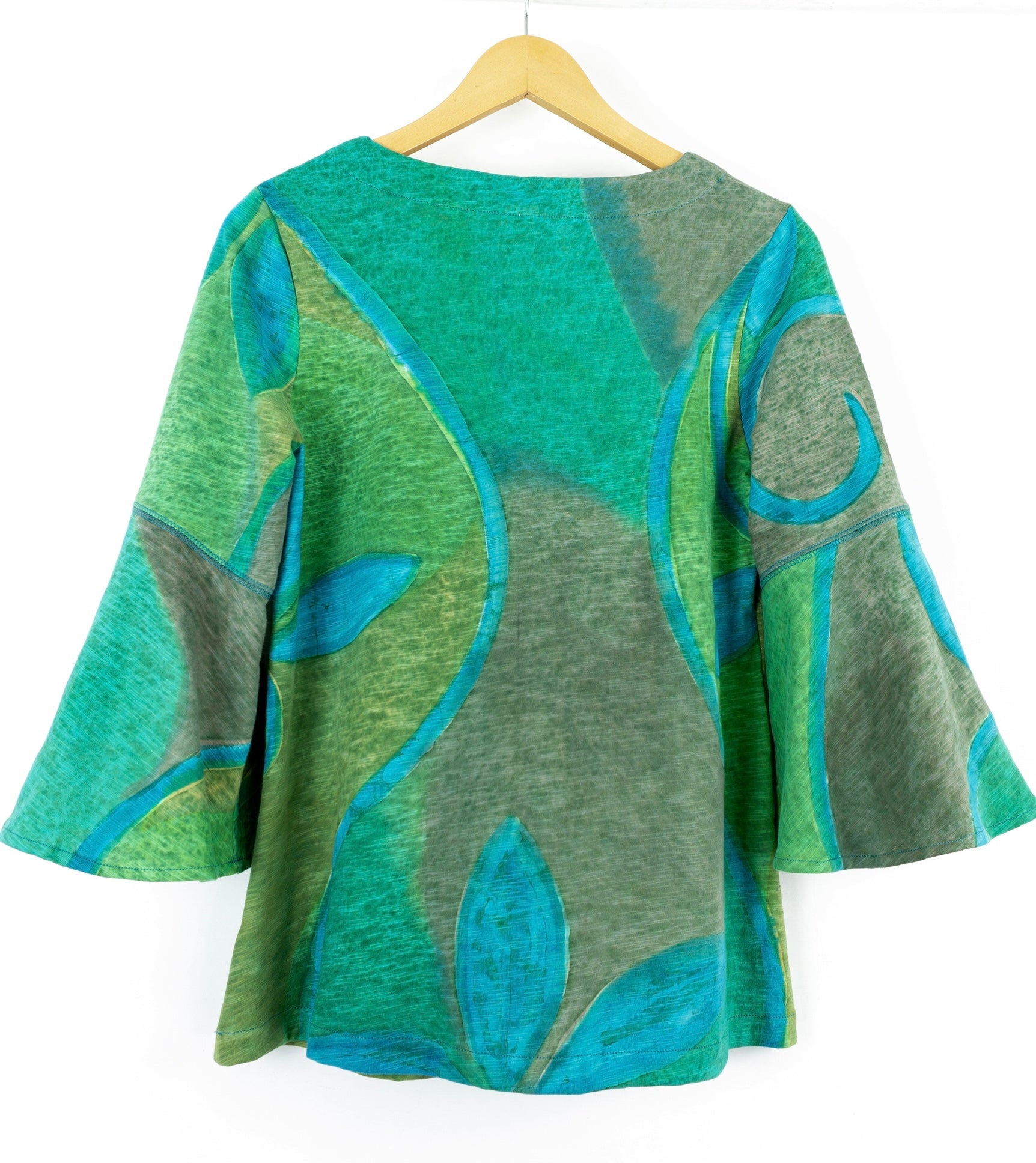 Flare Sleeve Top - D'Vine Motif