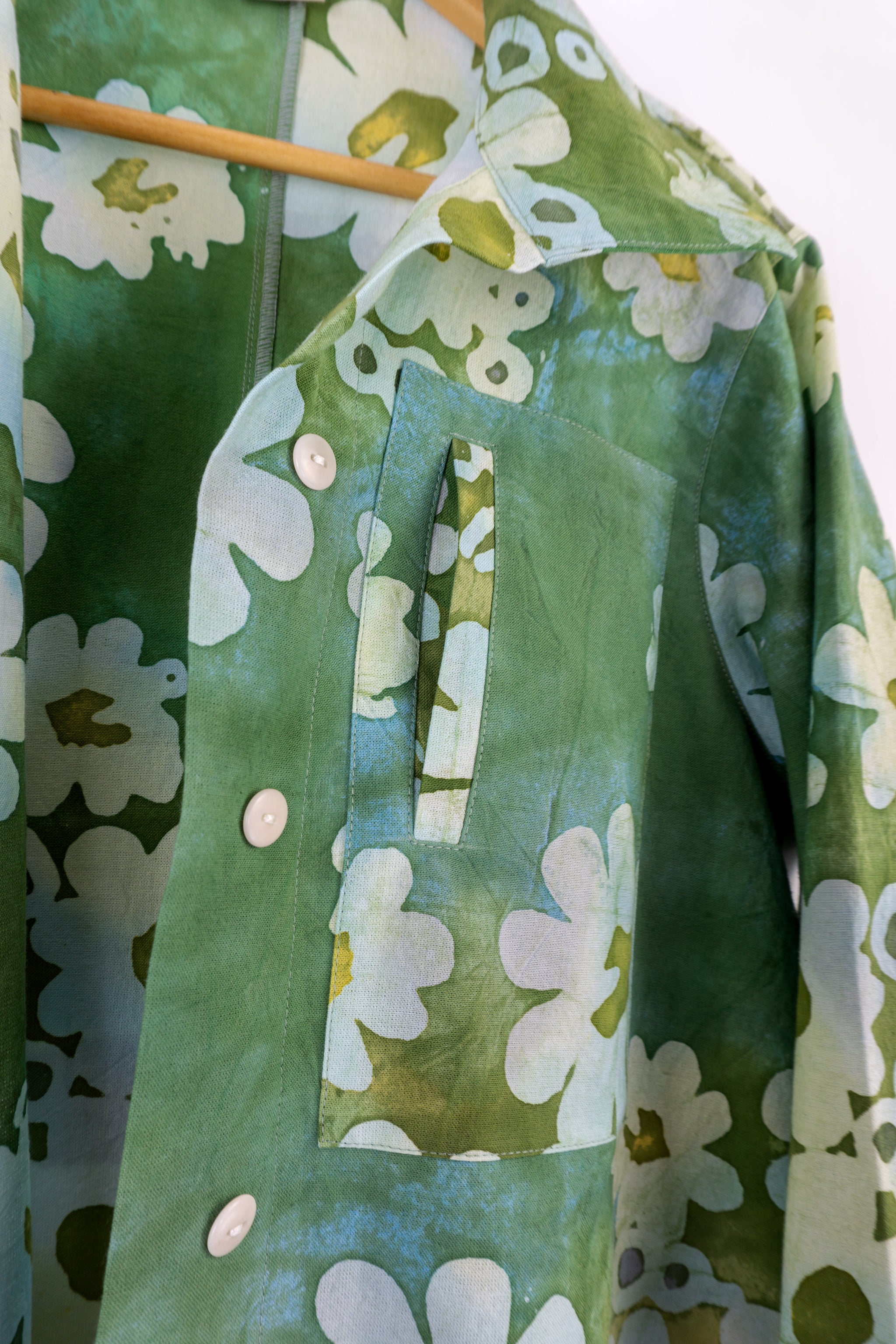 Hi Collar Shirt -1182 - Afloat - Garden