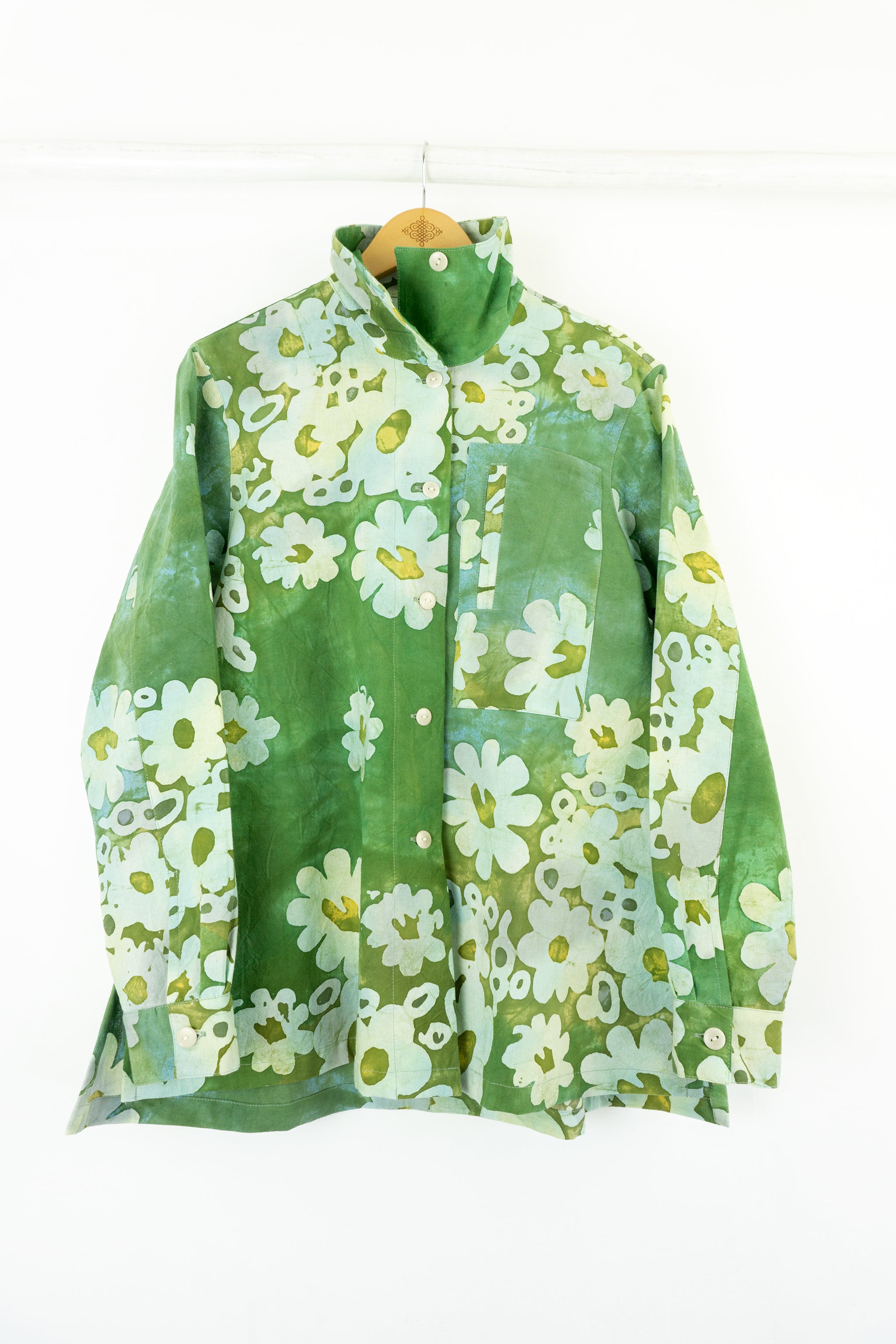 Hi Collar Shirt -1182 - Afloat - Garden