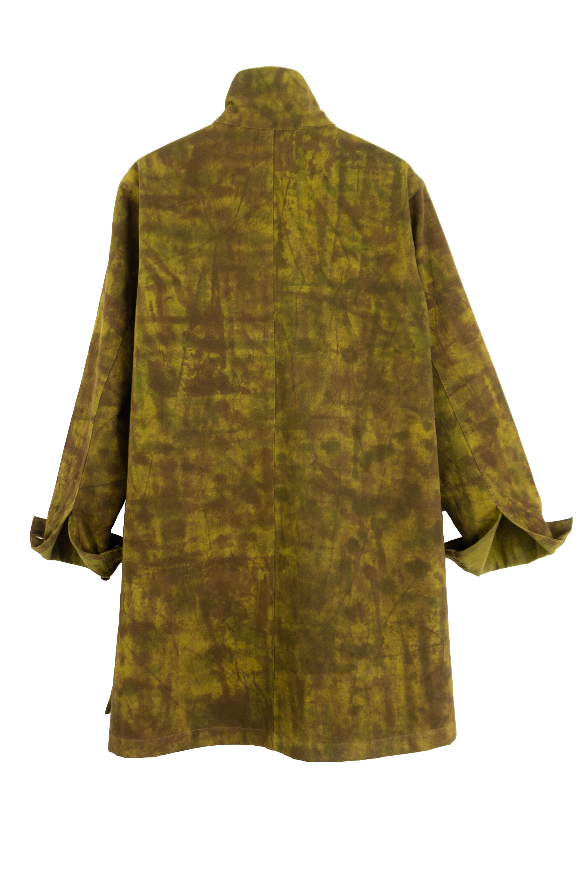 Hi-Collar Shirt (Mid Length) - Slate