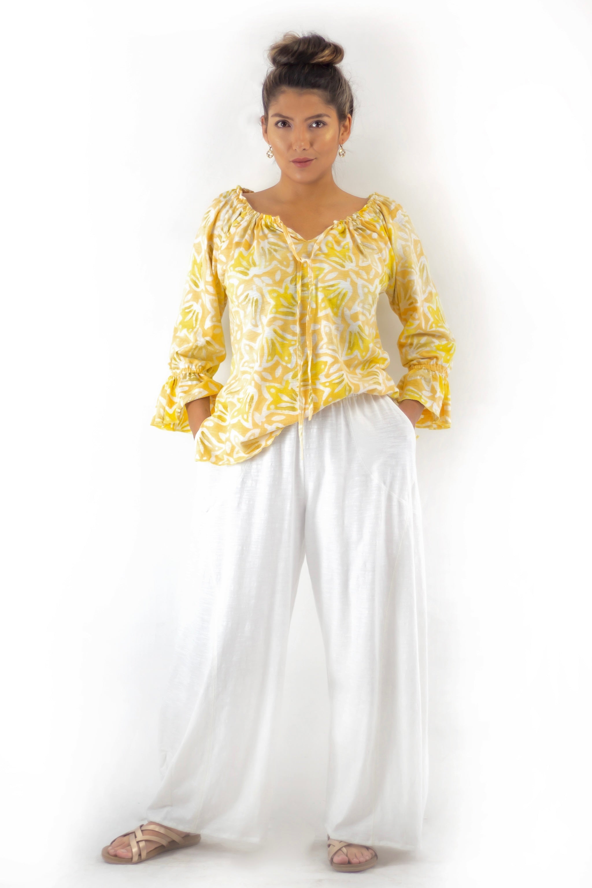 Divided Pants - 2217 - Solids - Flamé