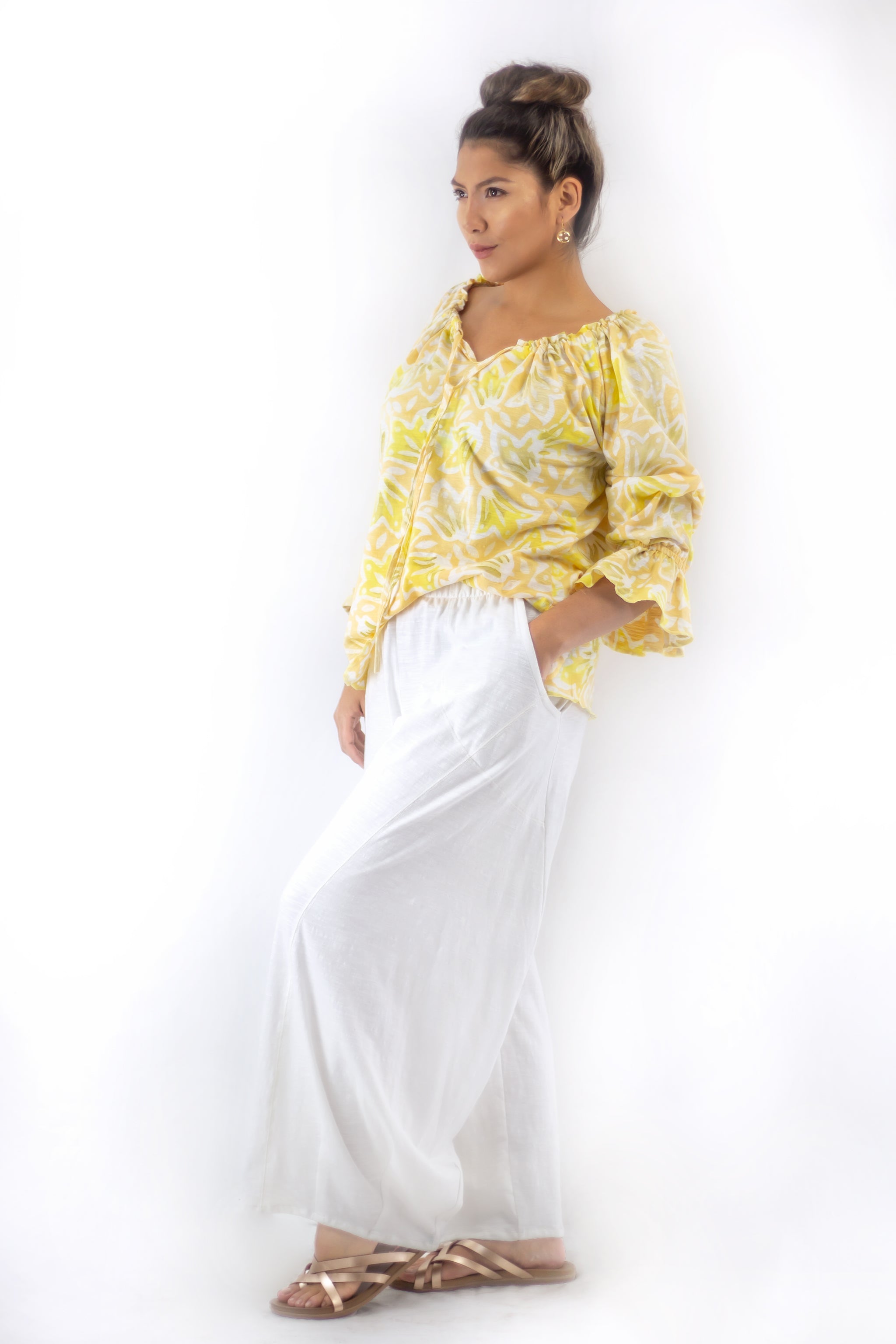 Divided Pants - 2217 - Solids - Flamé