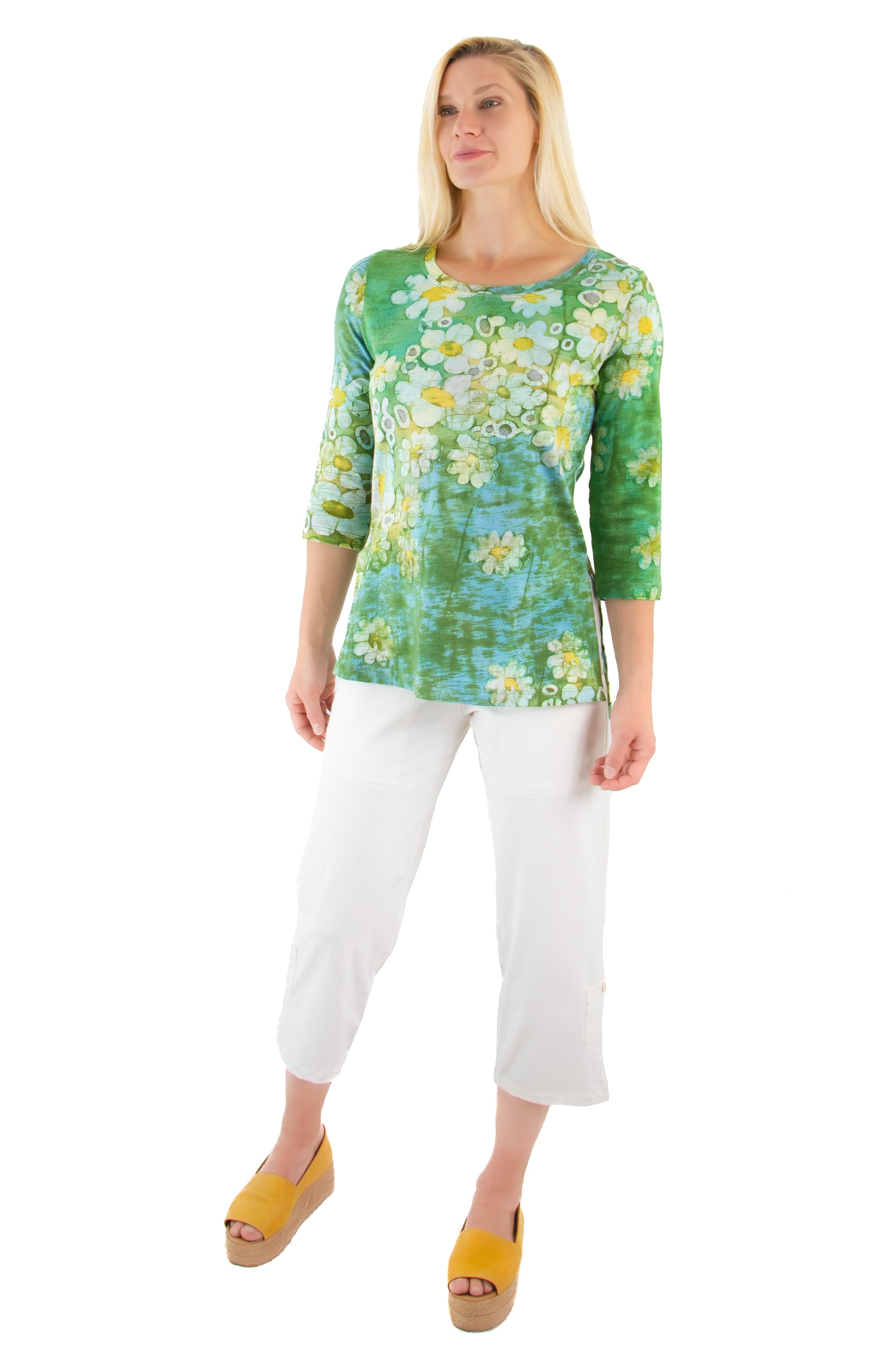 Sara Tee 3/4 - AFloat - Garden - J5056