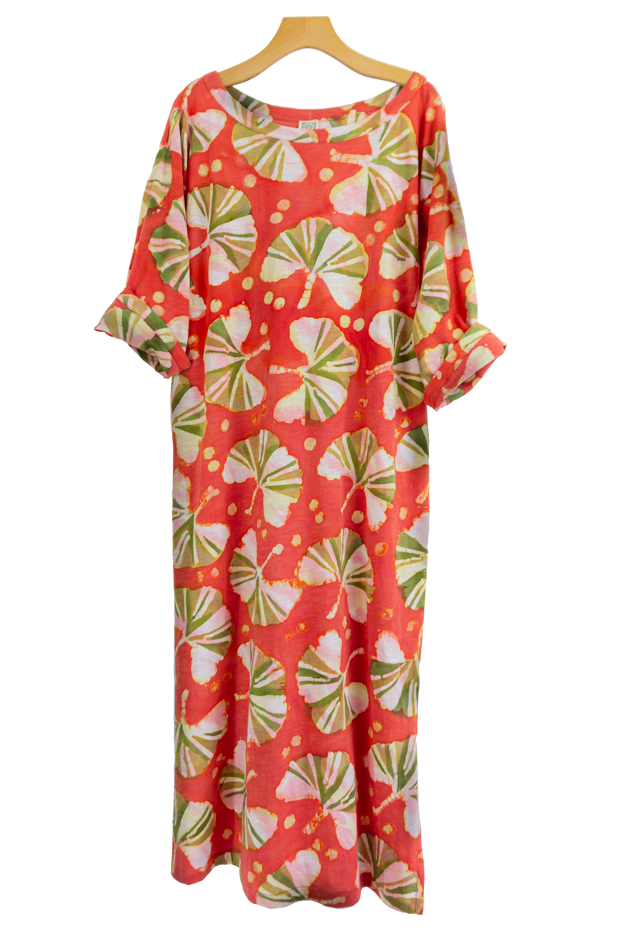 Leeni Dress 5064L - Ginkgo - Golden, Papaya
