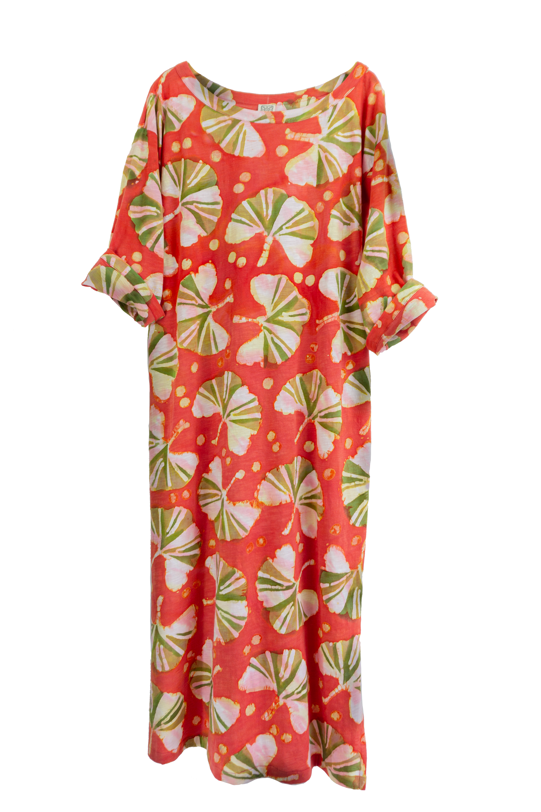 Leeni Dress 5064L - Ginkgo - Golden, Papaya