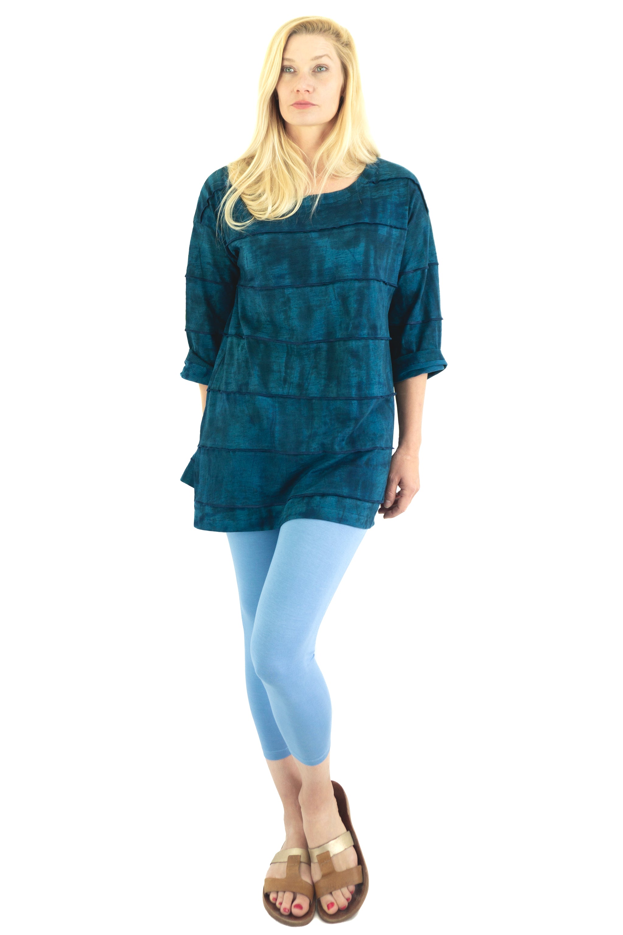 Leeni Raya Tunic Top - Slate