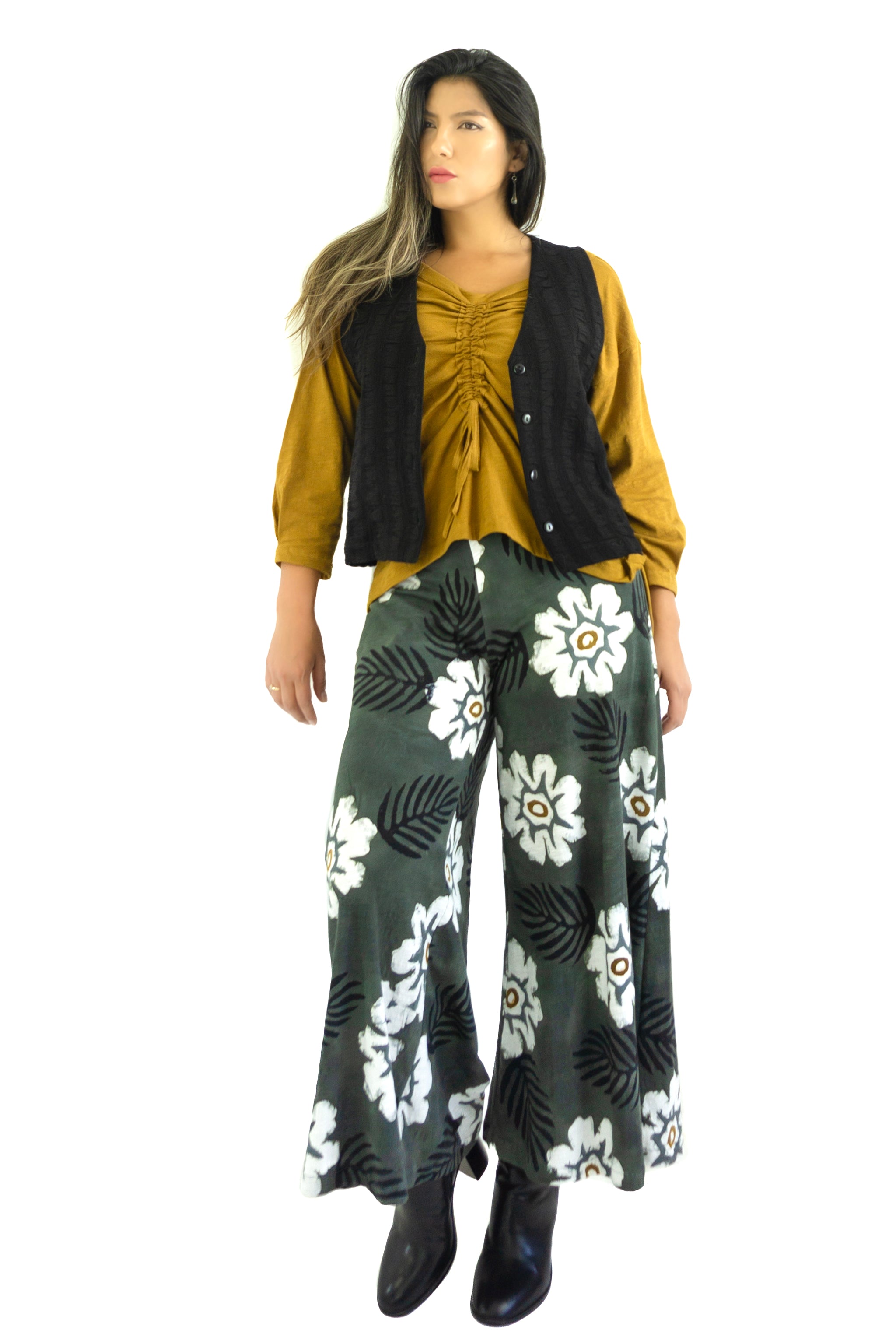 Palazzo Pants (Ankle Length) - Oleander