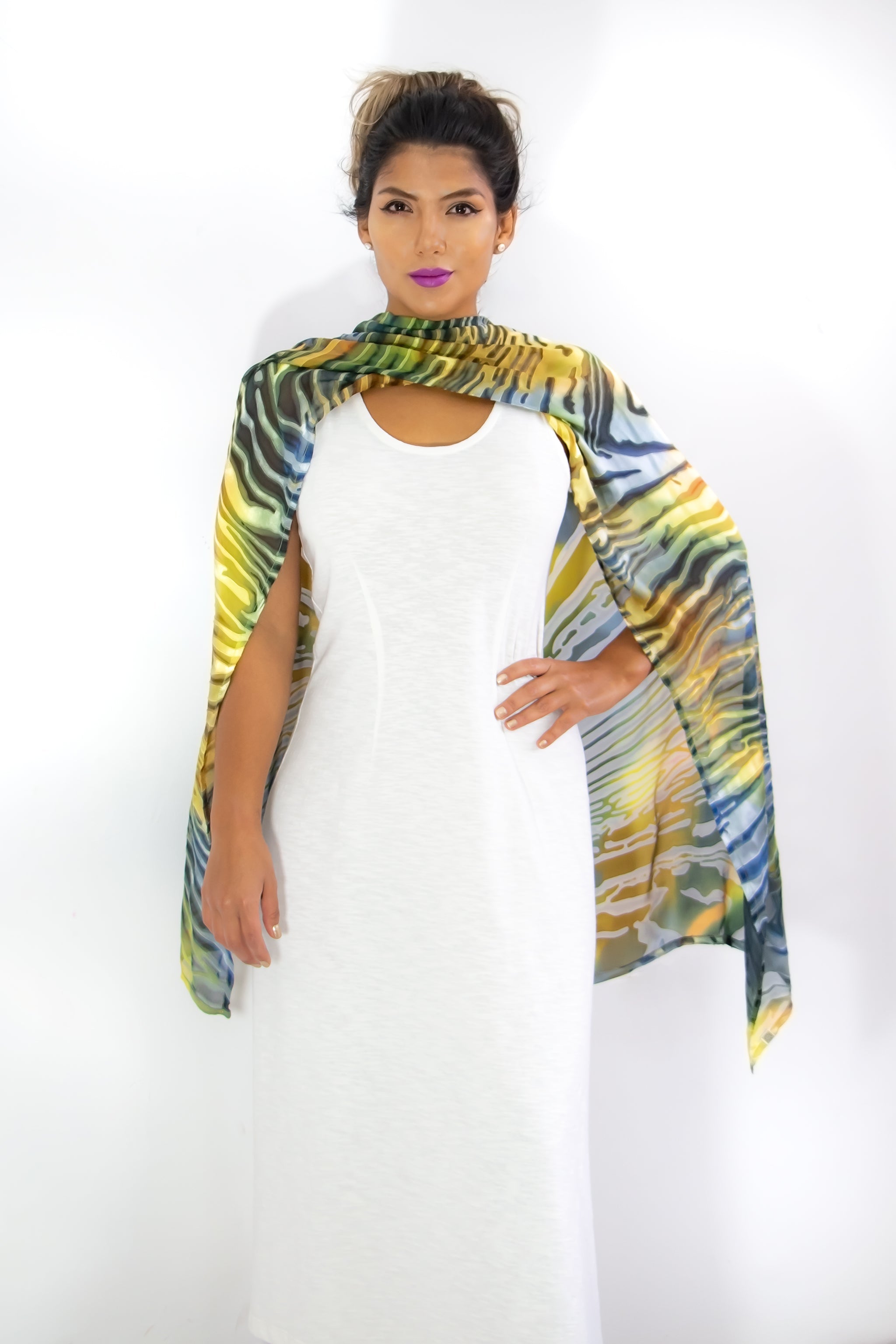 Tank Dress Long 7704L - Solids - Flamé