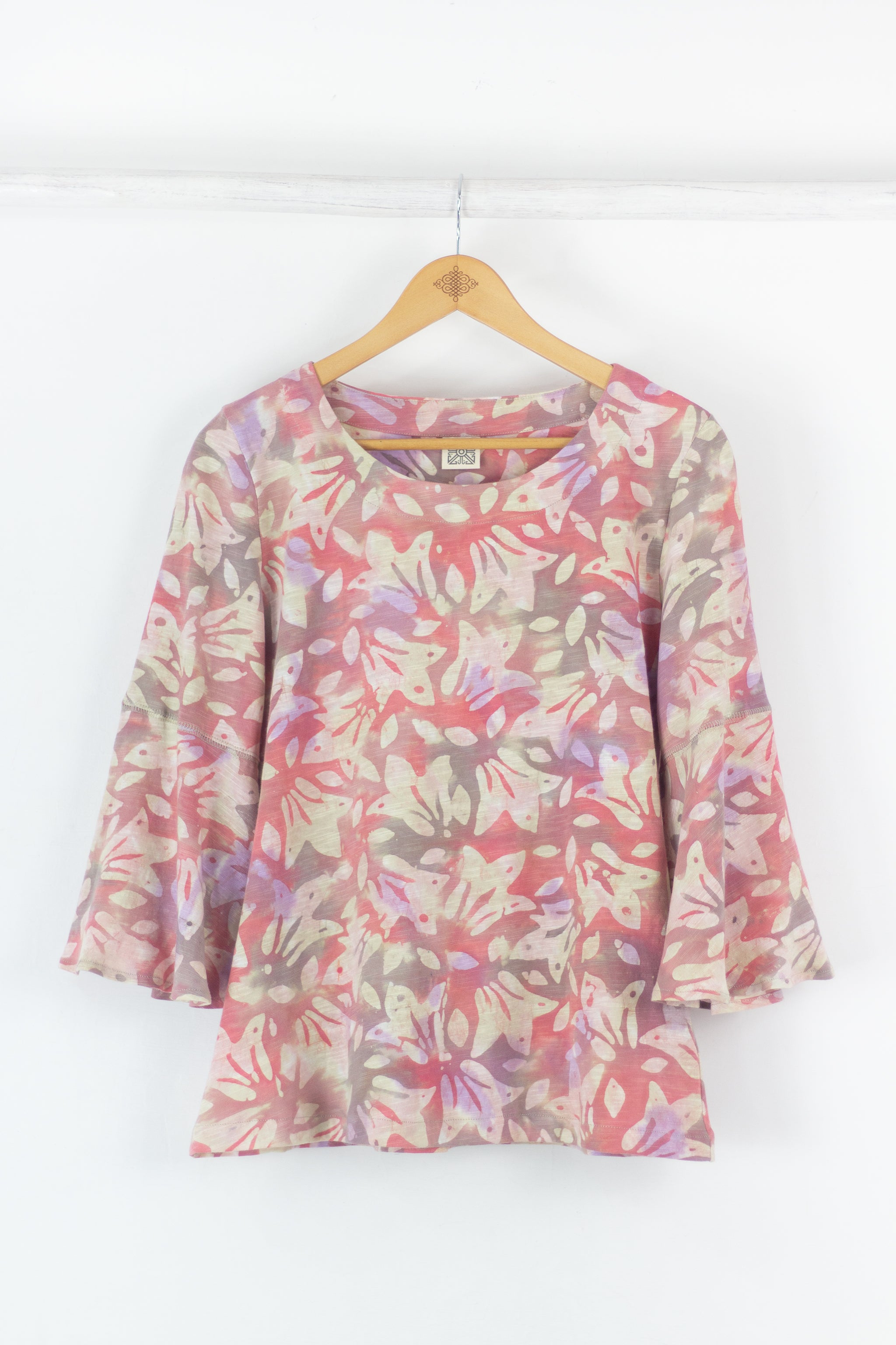 Flare Sleeve Top - 1091 - Tulis - Conch