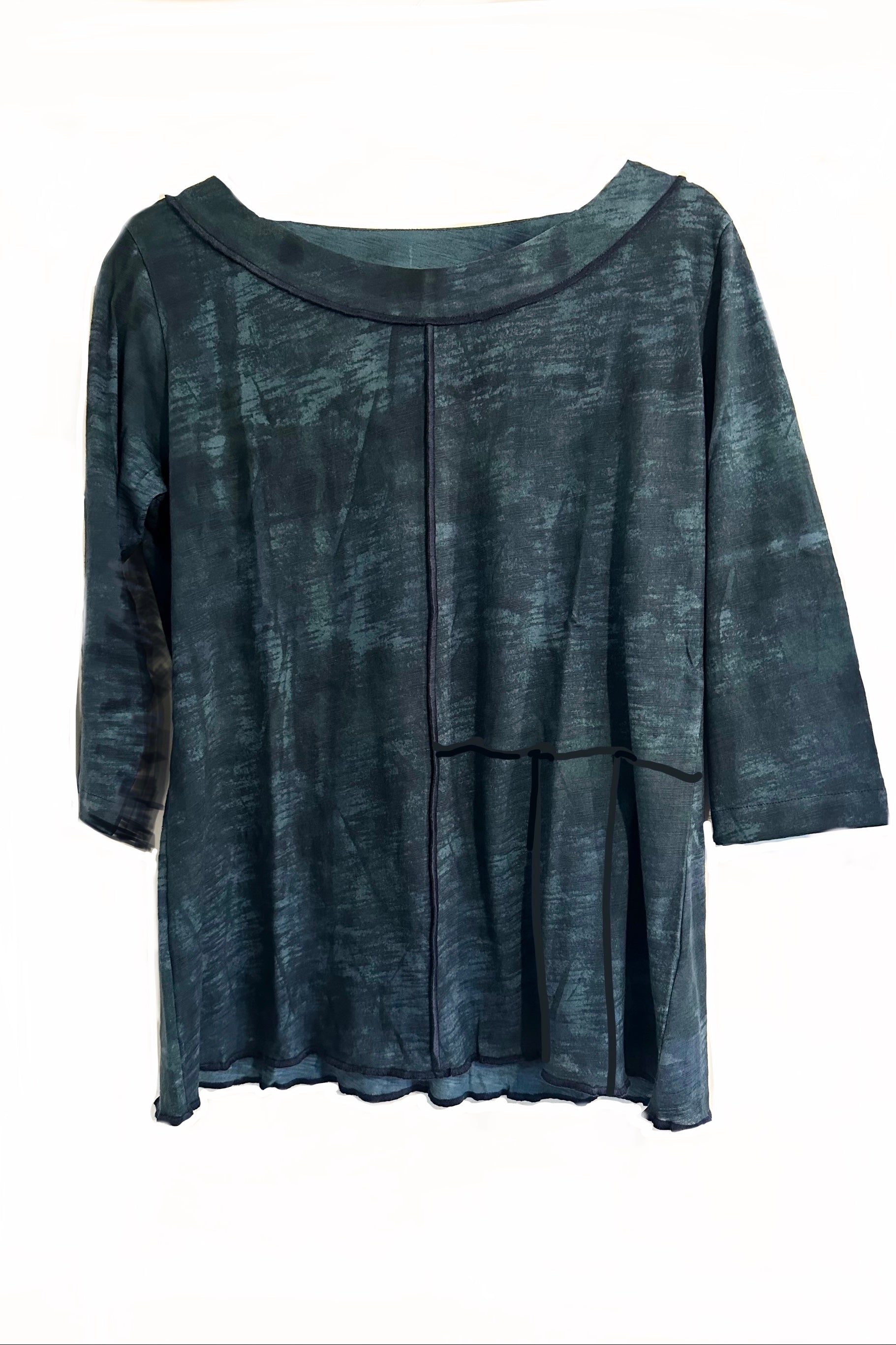 Collette Top - Slate Motif - Indi