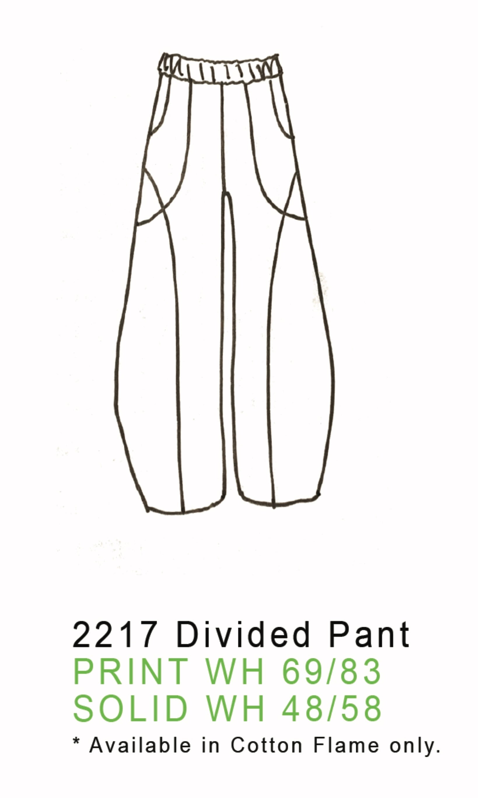 Divided Pants - 2217 - Confetti - Garden