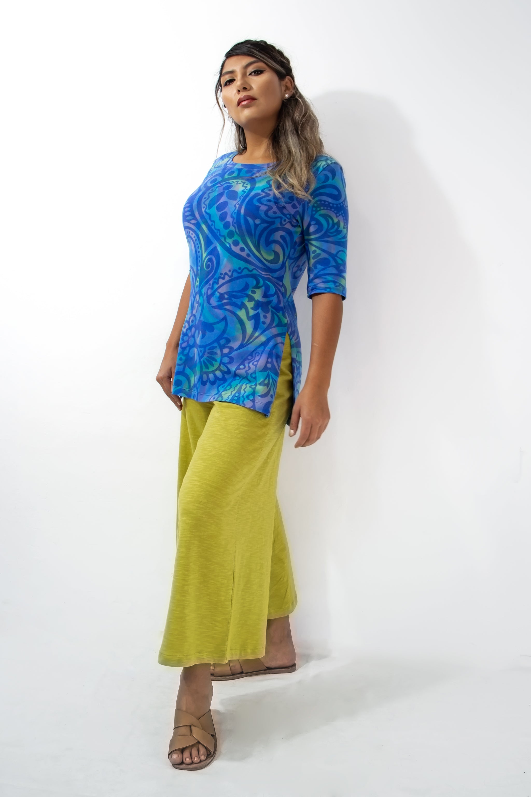 Palazzo Crop Pants - Solids - Flamé