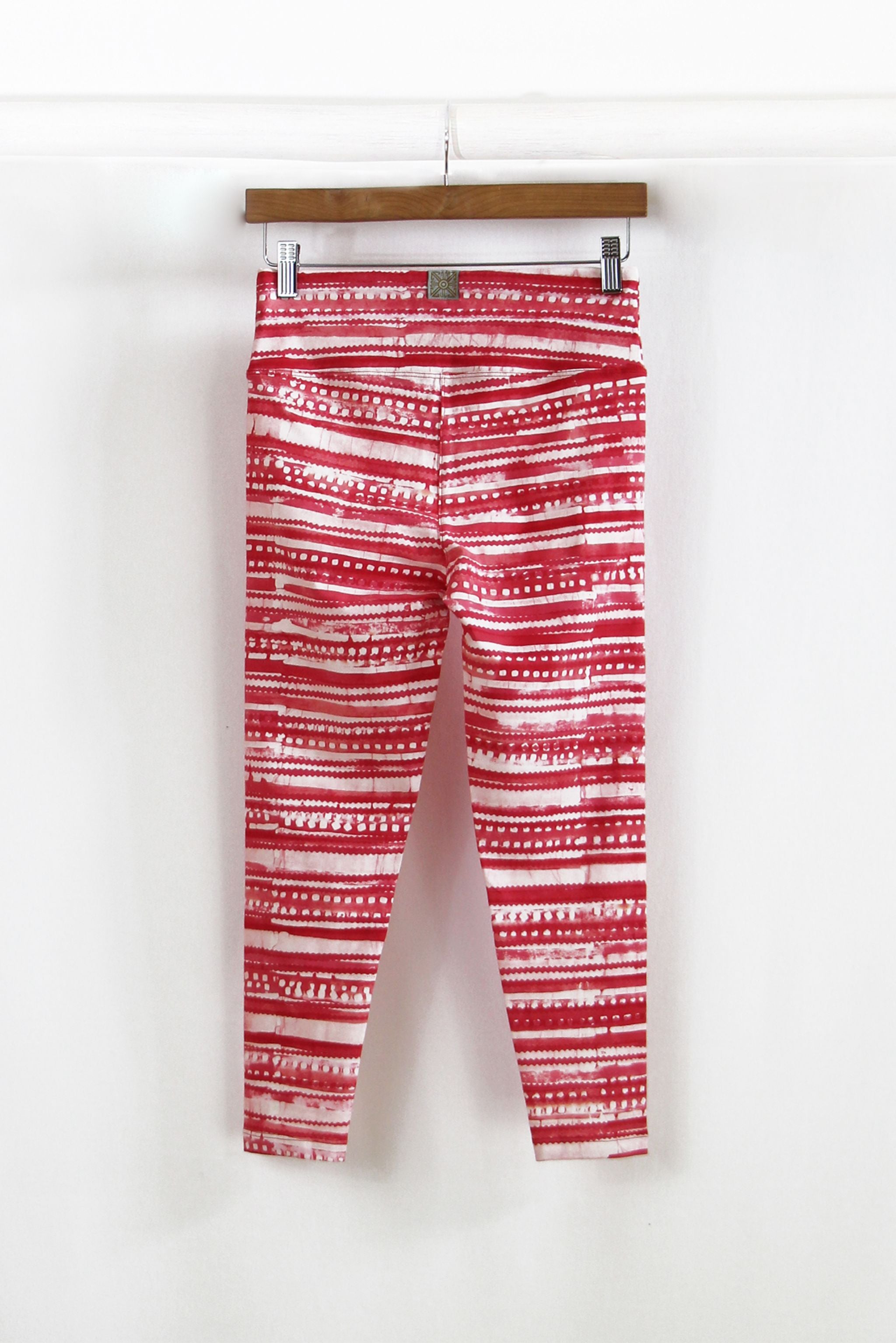 Hand Painted Leggings or Crops - Night and Rise Stripe