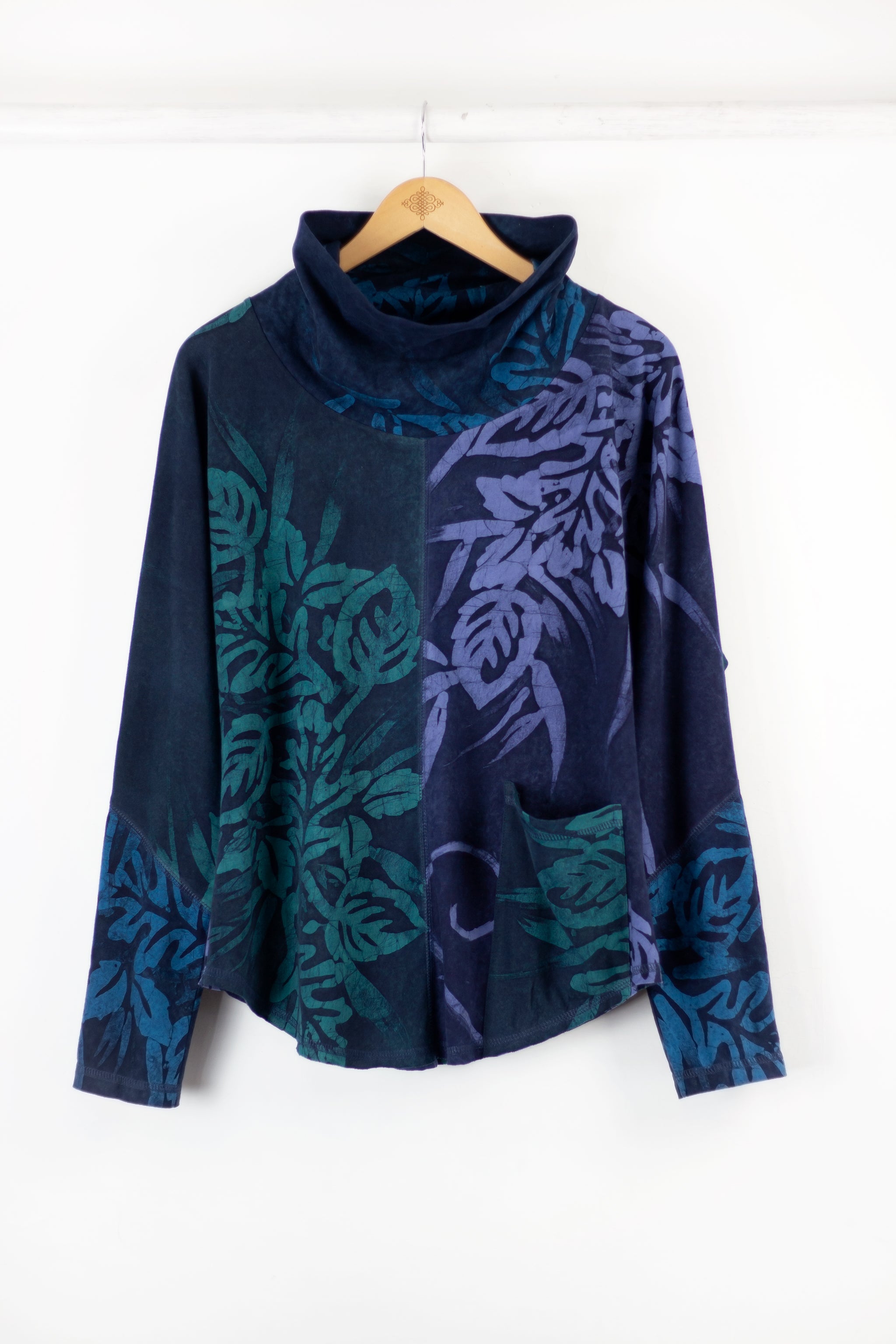 Cowlneck Pullover - Caspian Oaked Combo