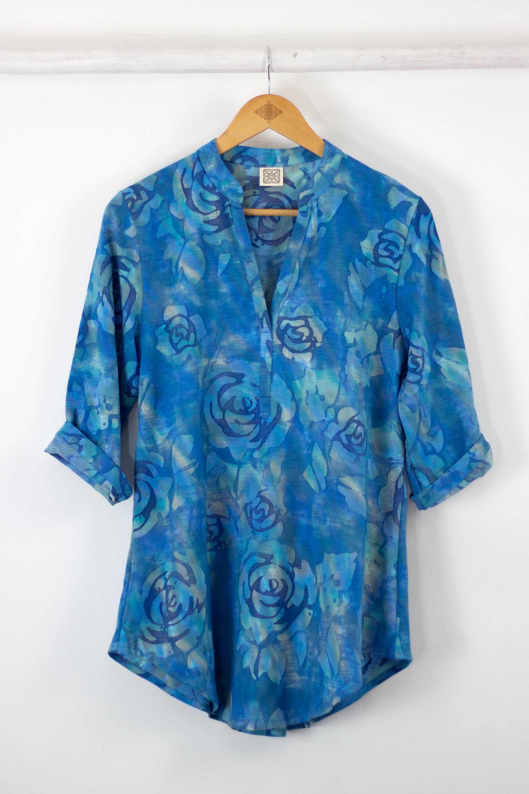 Deep V Tunic - Camilla Blues