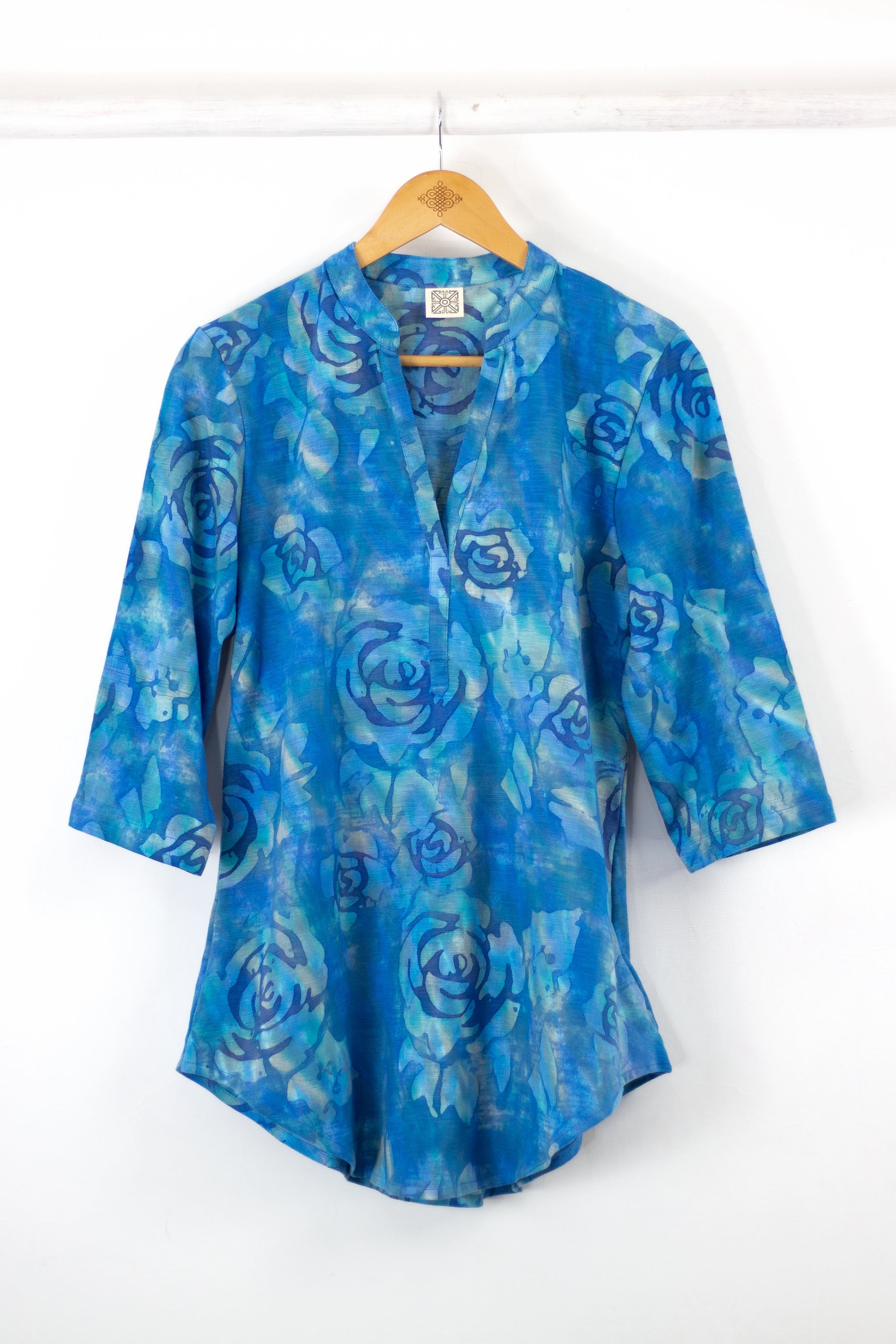 Deep V Tunic - Camilla Blues