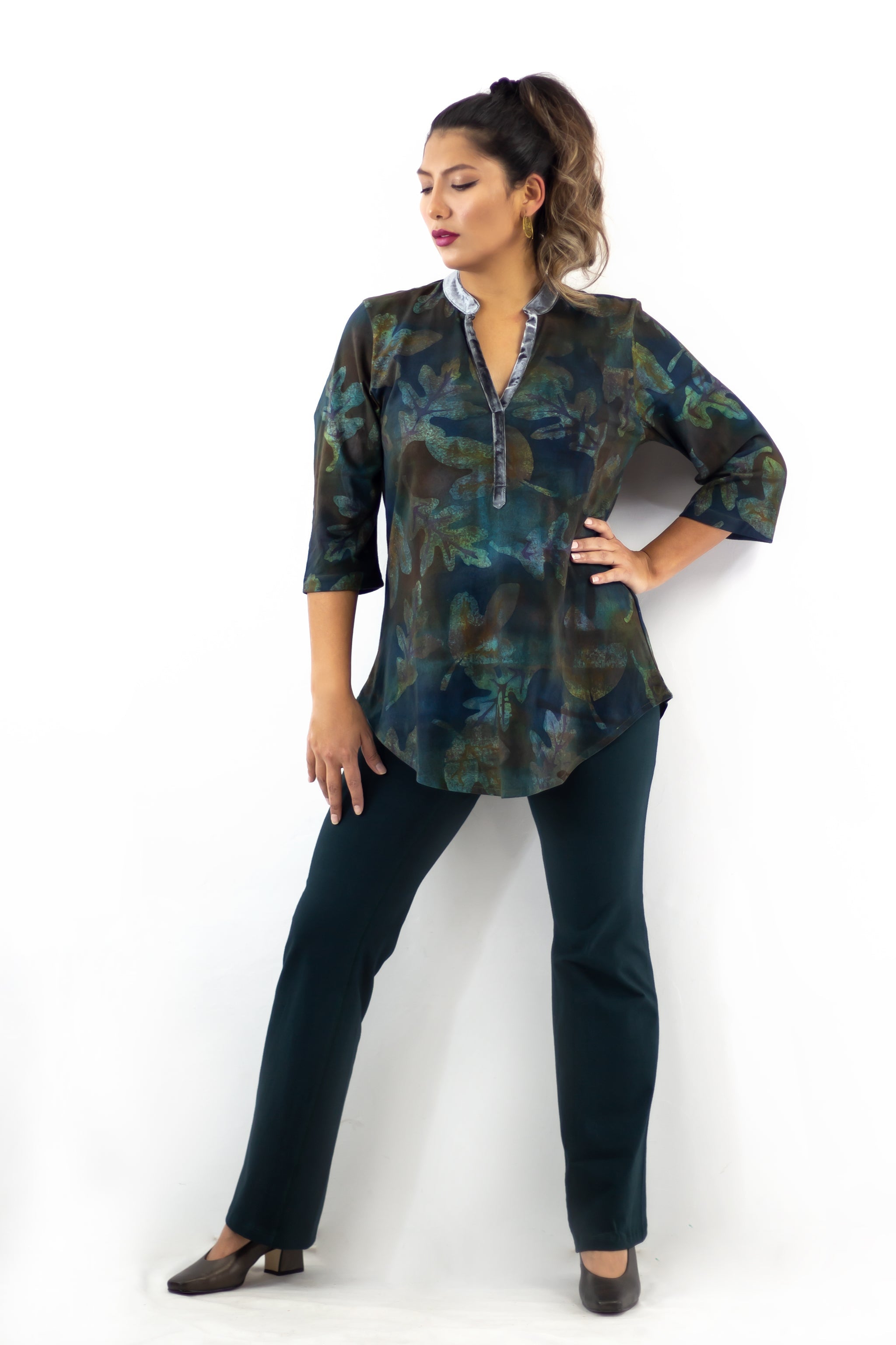 Deep V Tunic - Fallen Deep Lake