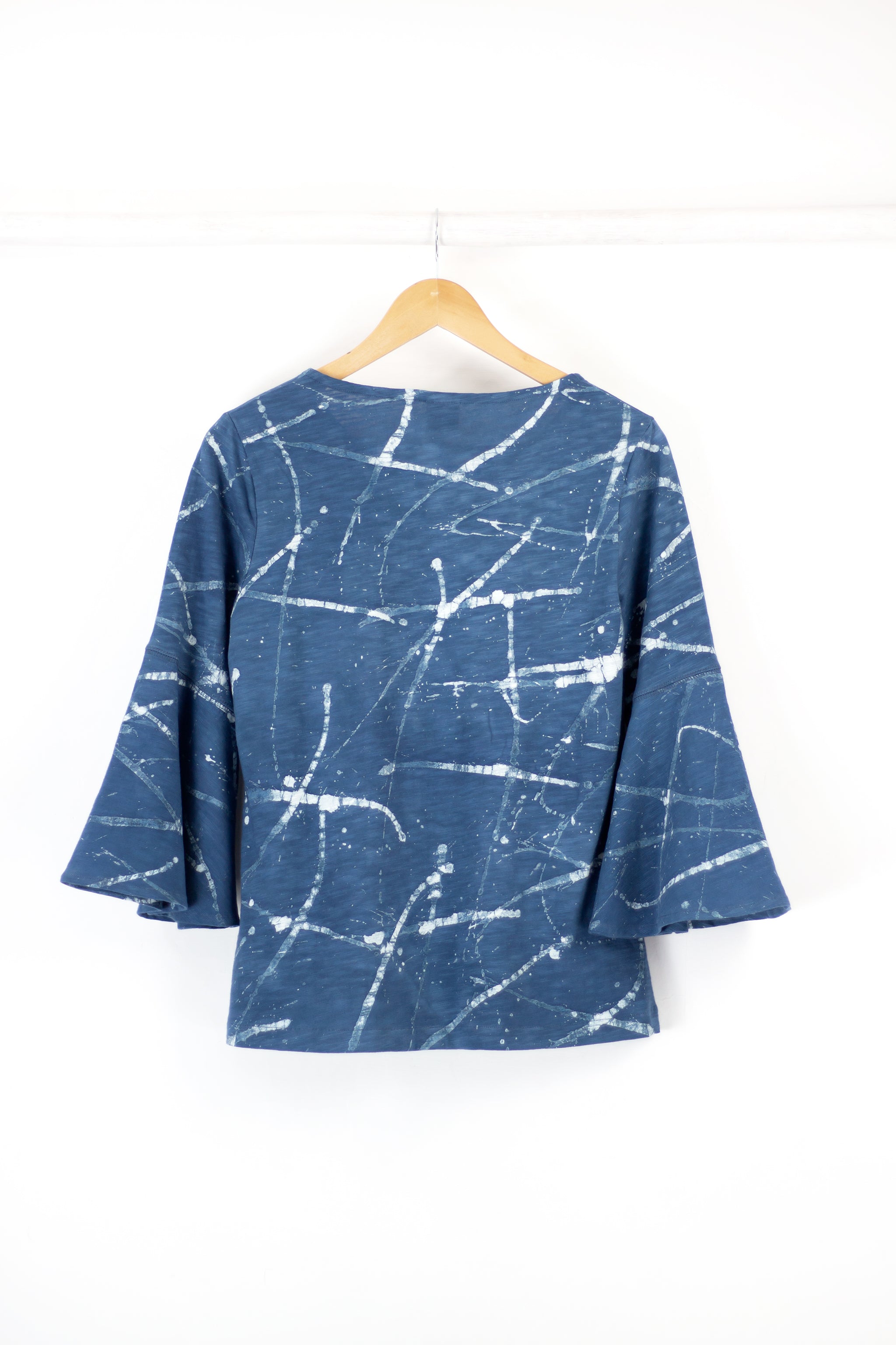 Flare Sleeve Top - Collide Indigo