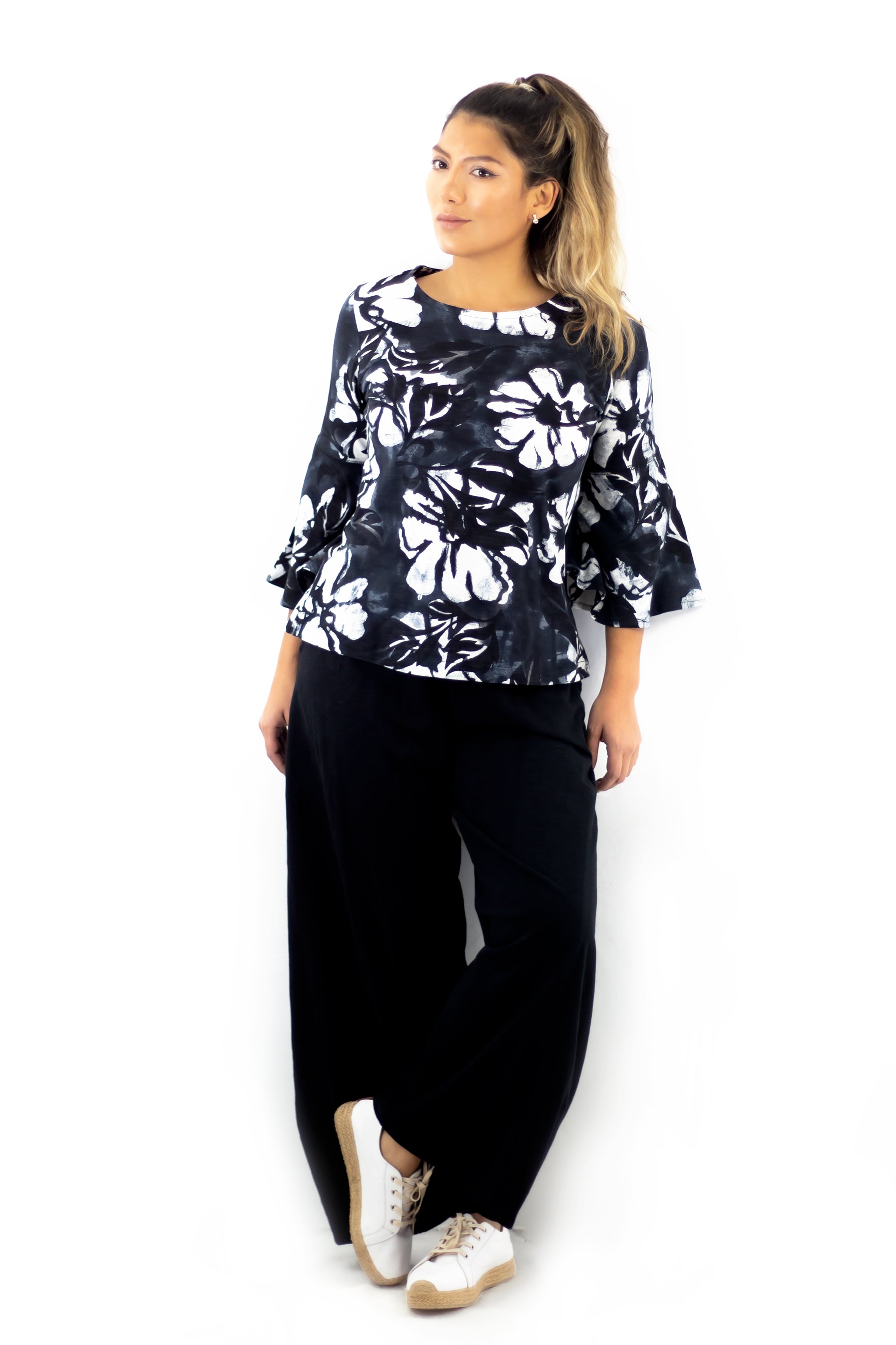 Flare Sleeve Top - Hula Nights