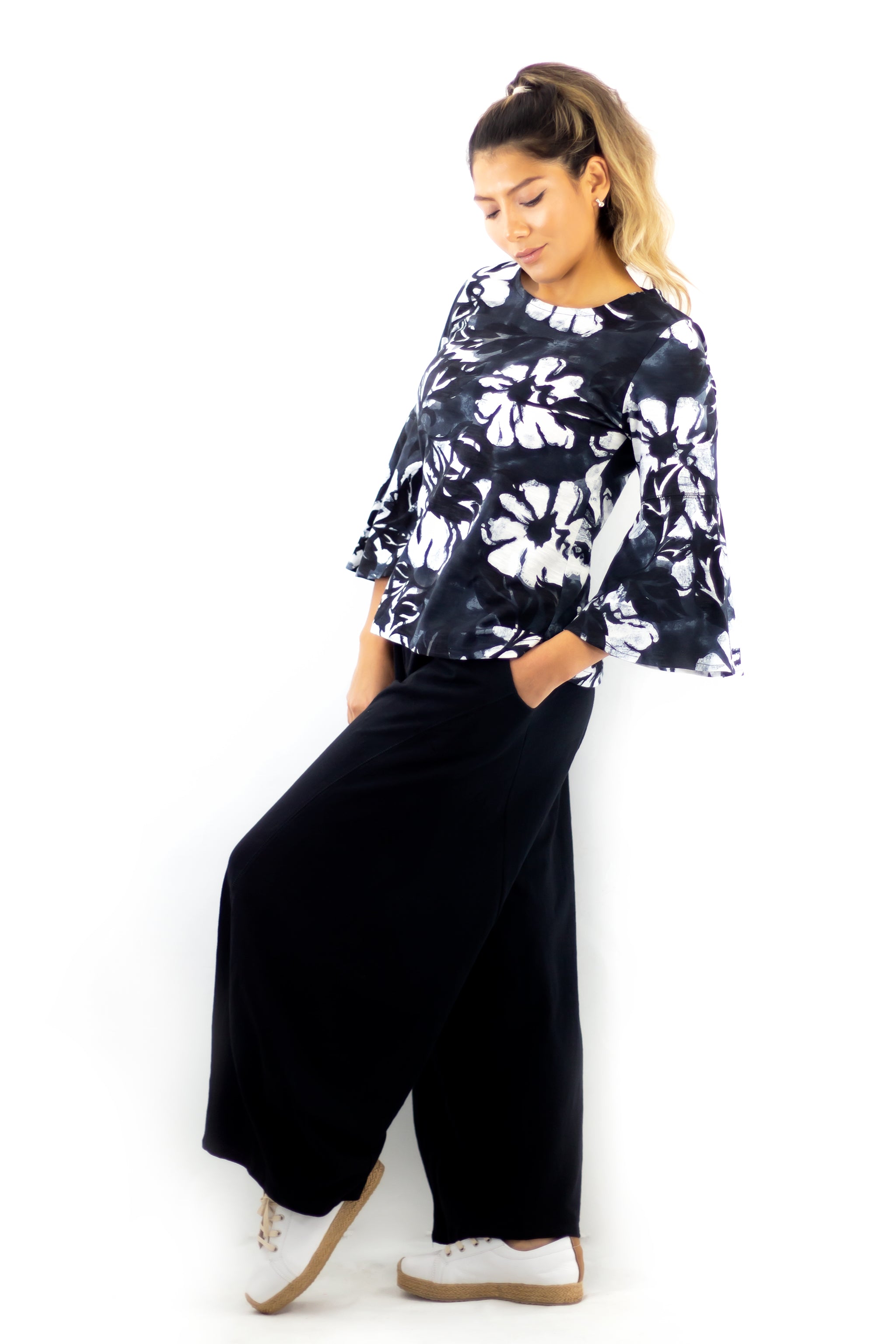 Flare Sleeve Top - Hula Nights