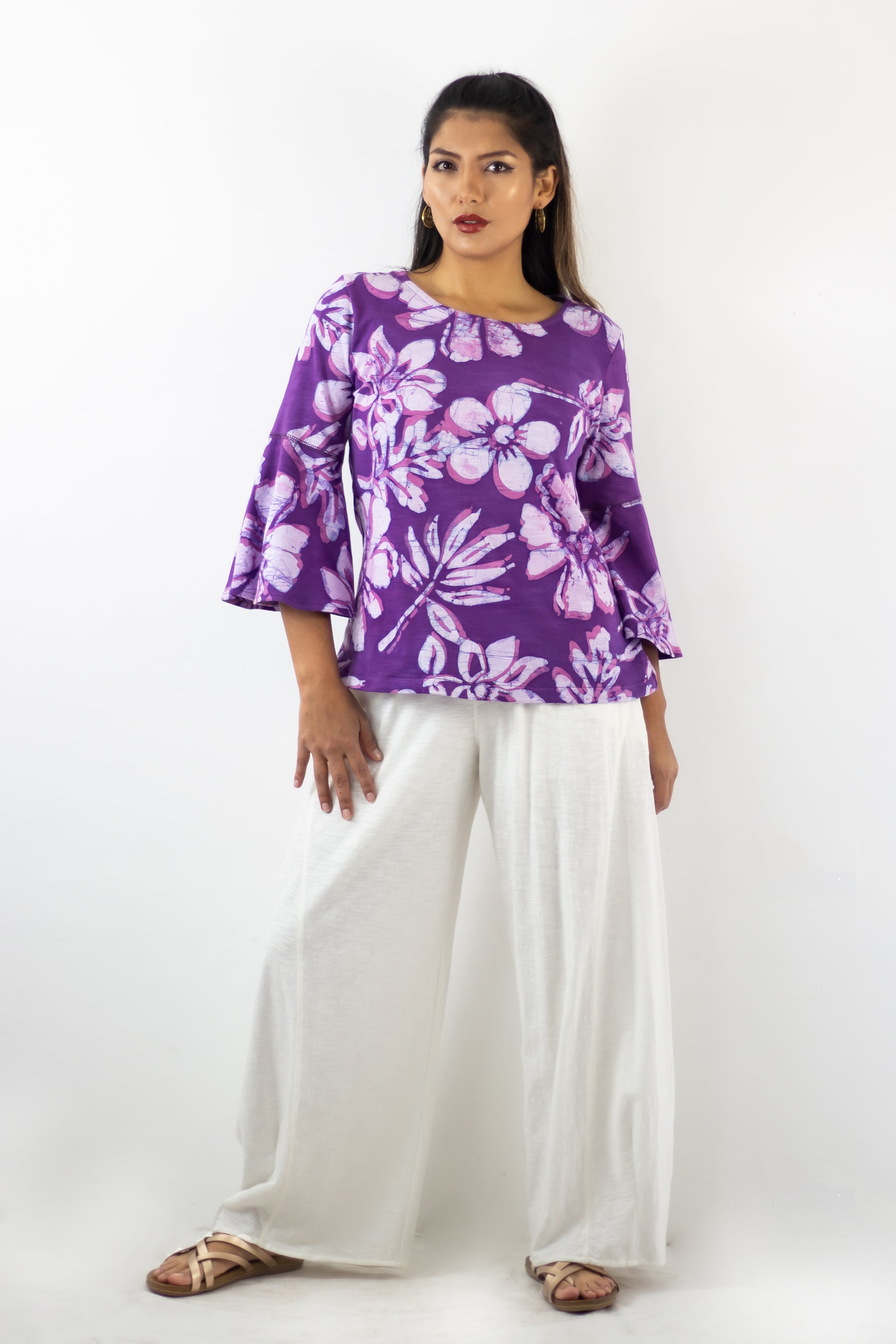 Flare Sleeve Top - Kauai