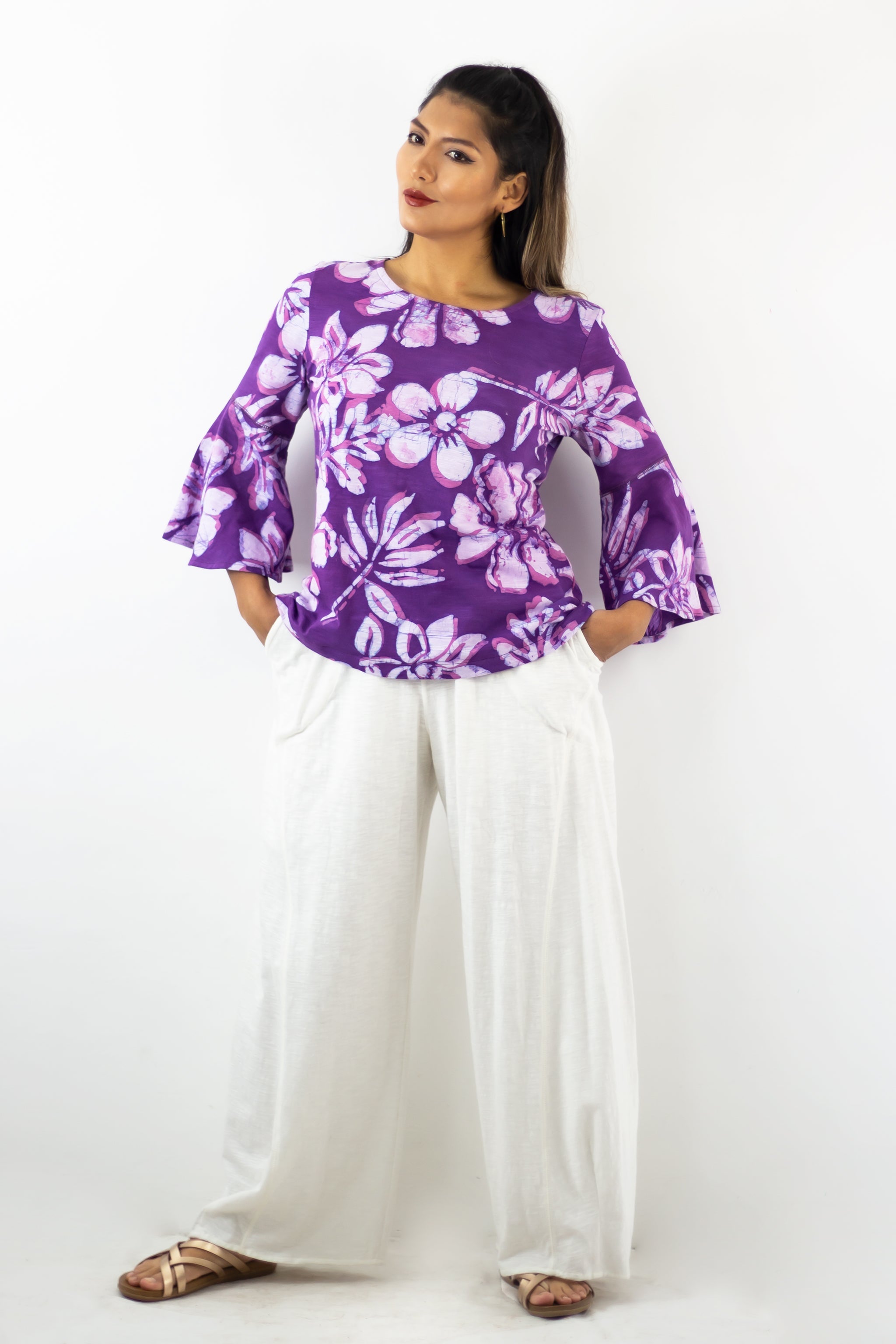 Flare Sleeve Top 1091 - Kauai