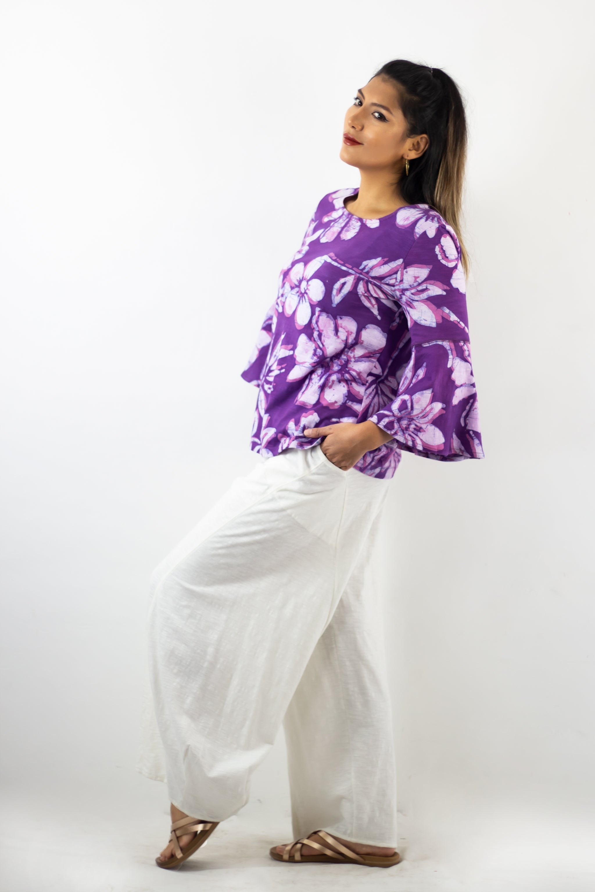 Flare Sleeve Top 1091 - Kauai