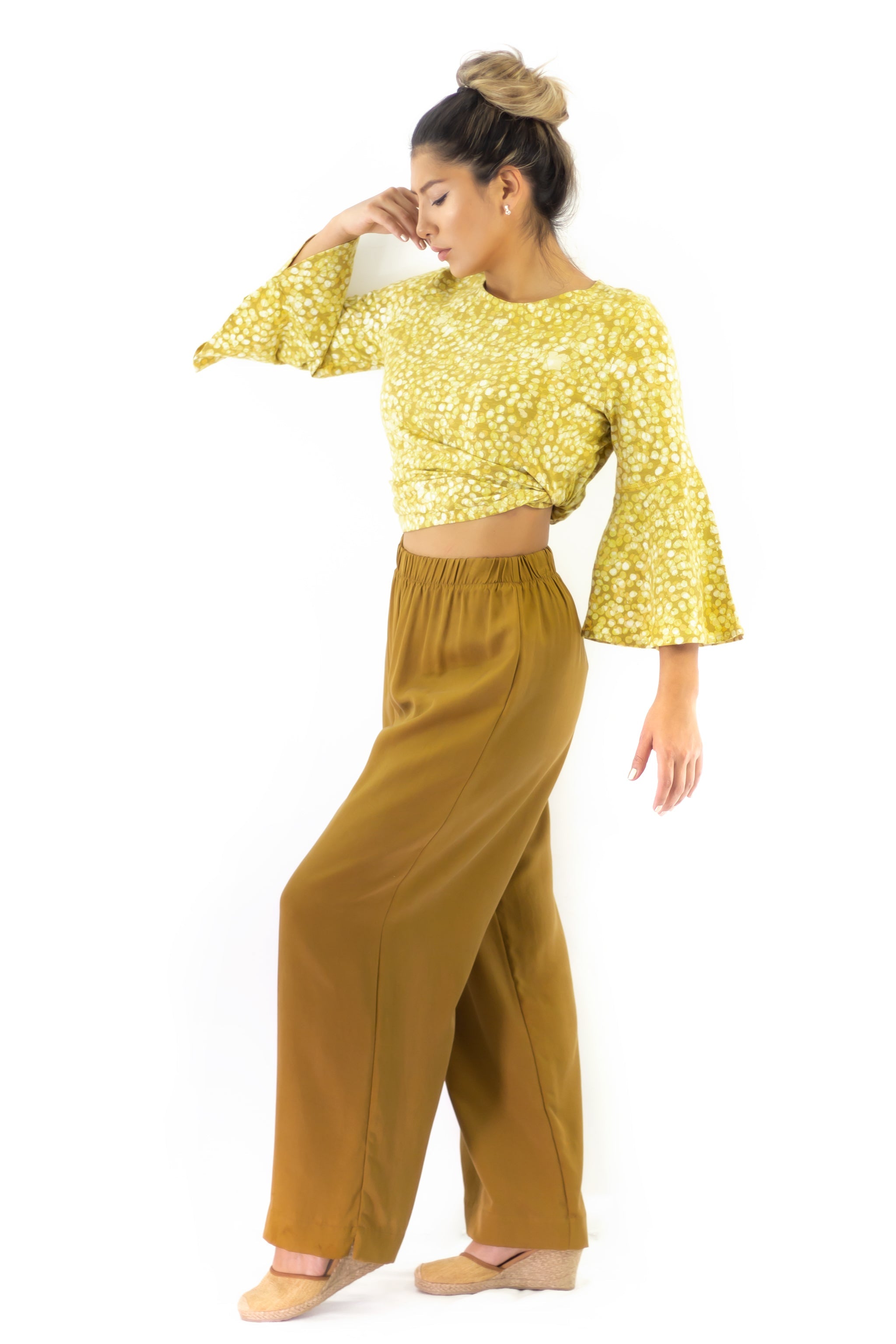Flare Sleeve Top - Particulars Golden