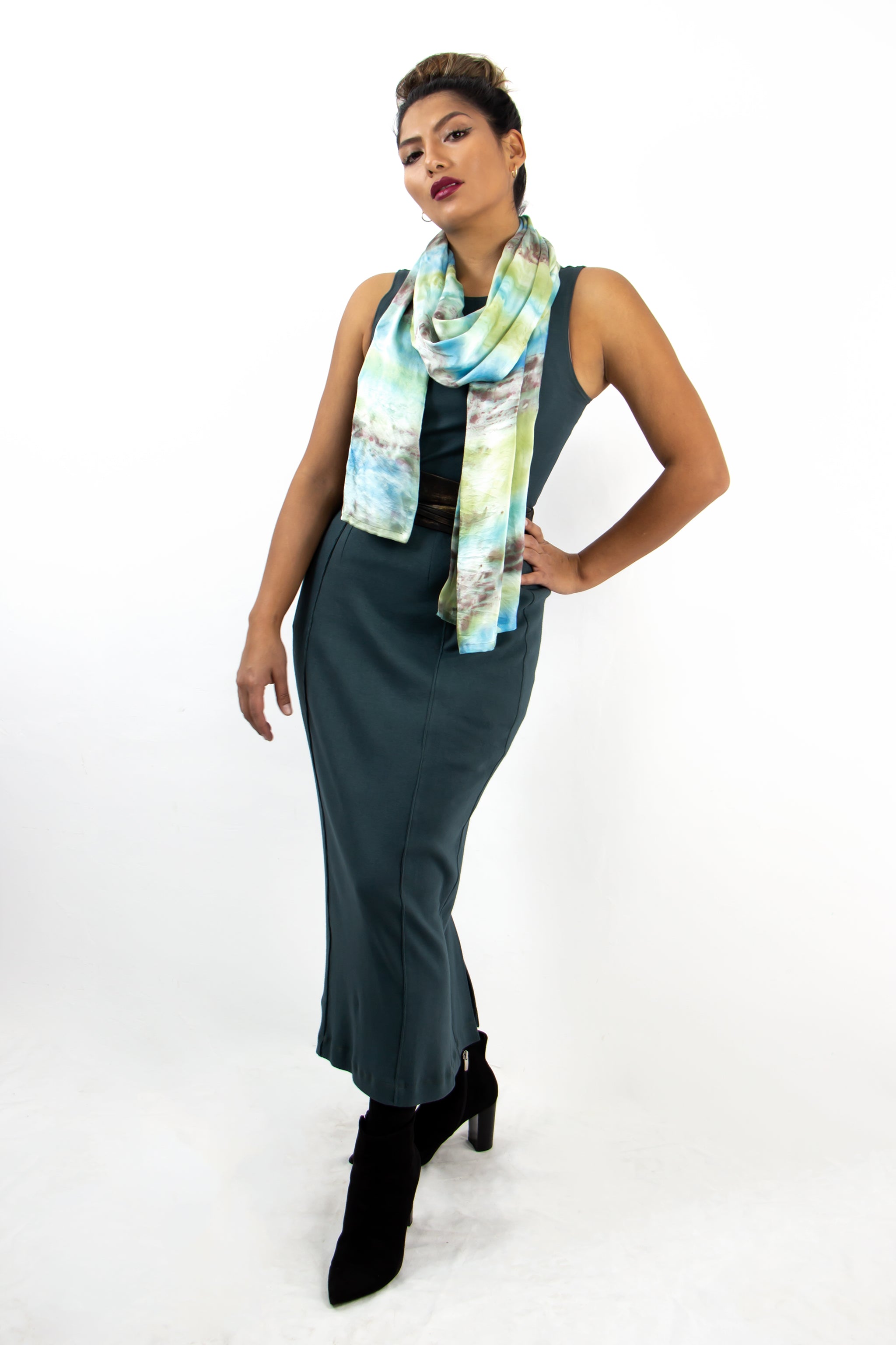 Hand Painted Silk Scarf - Soul Fusion