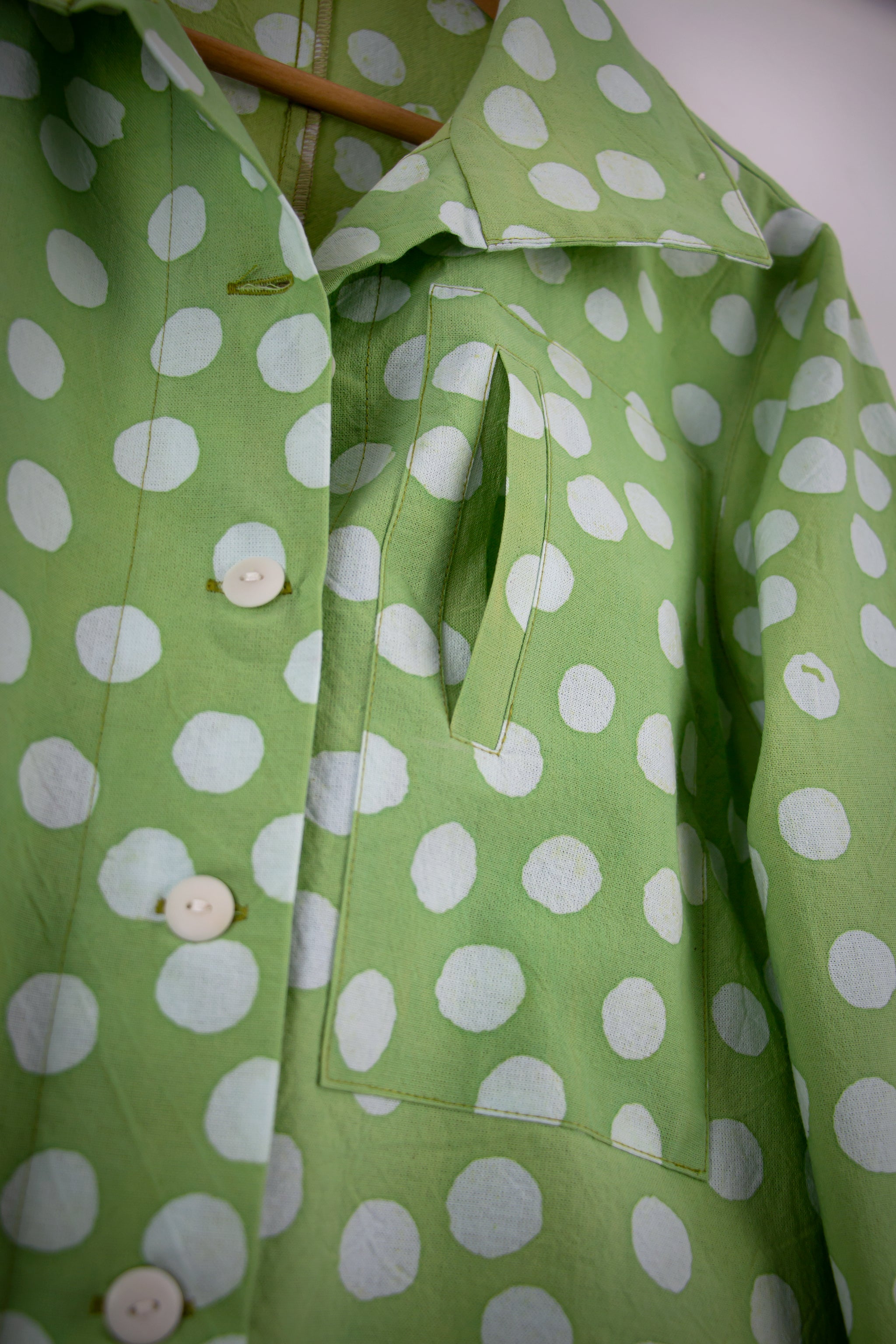 Hi-Collar Shirt 1182 - Effervescence Lime