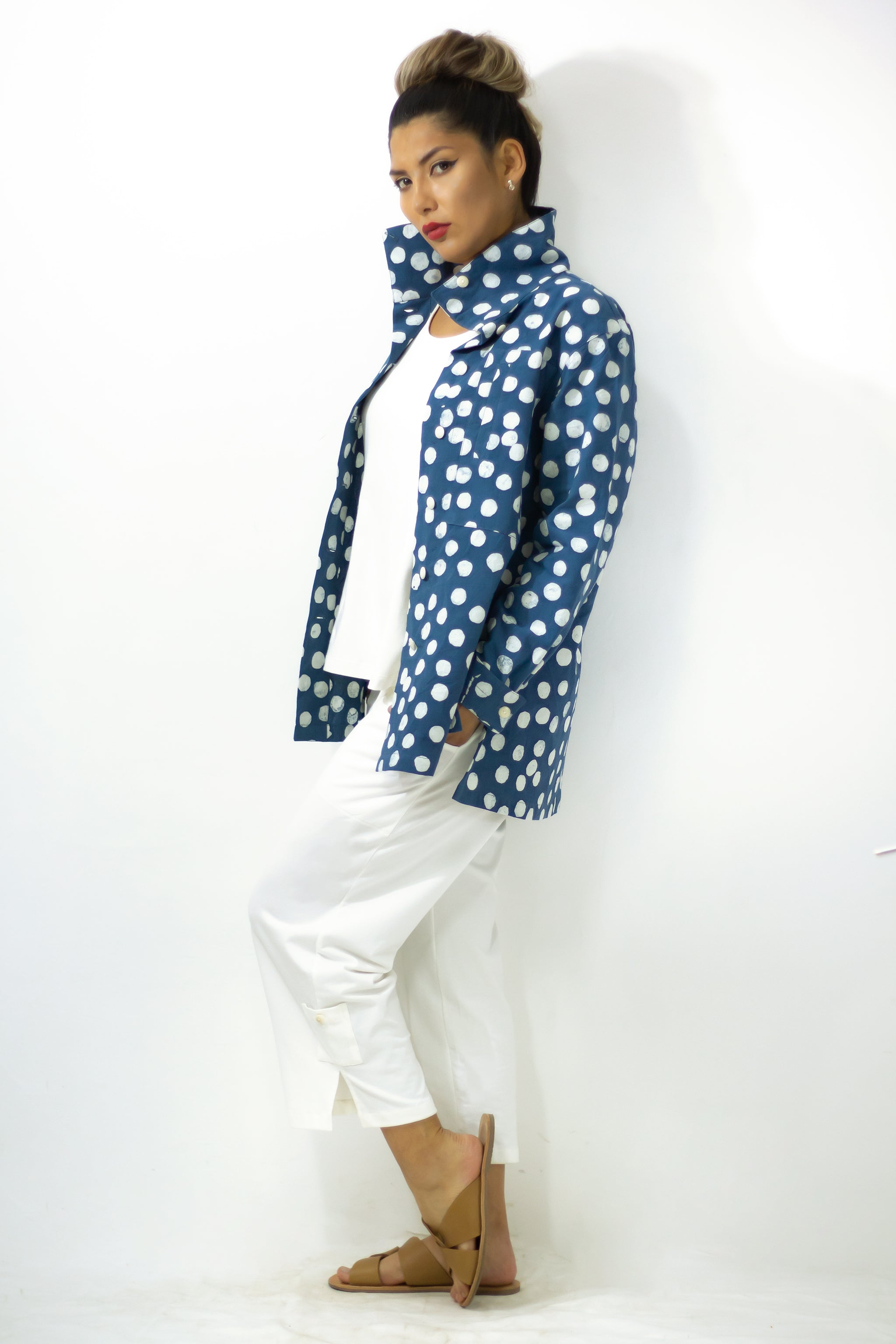 Hi-Collar Shirt 1182 - Effervescence Pale Indi