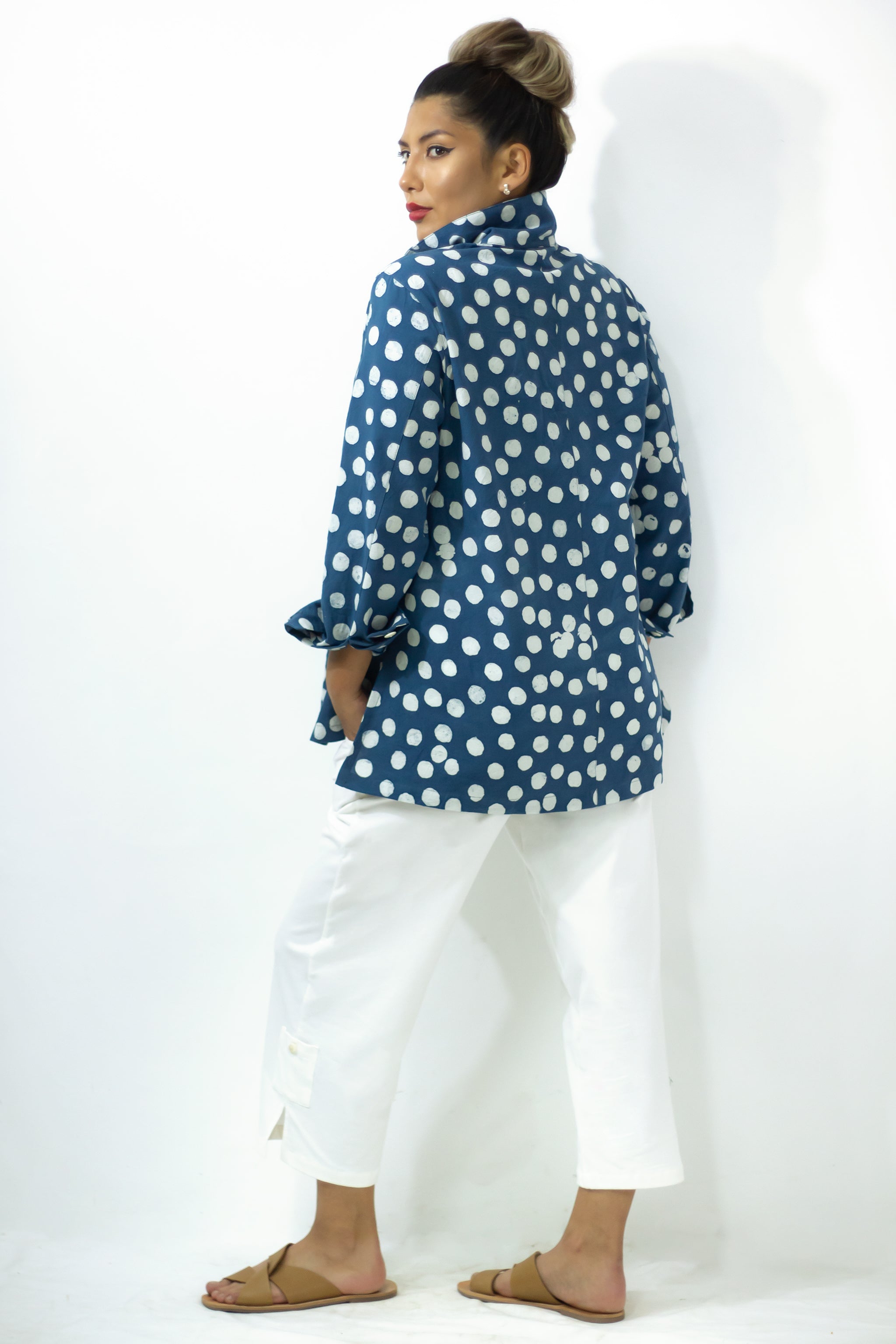 Hi-Collar Shirt 1182 - Effervescence Pale Indi