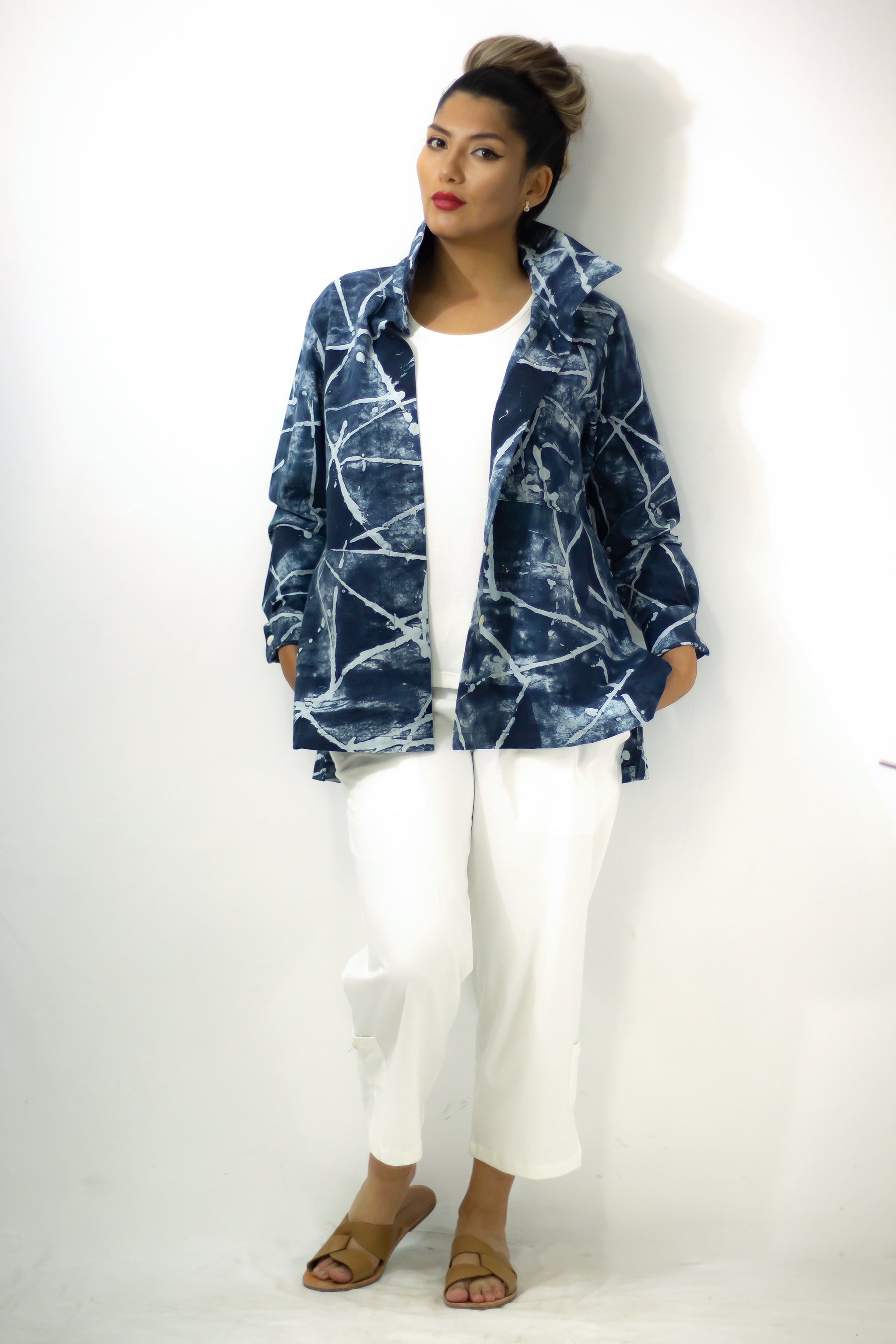 Hi-Collar Shirt - Navigator