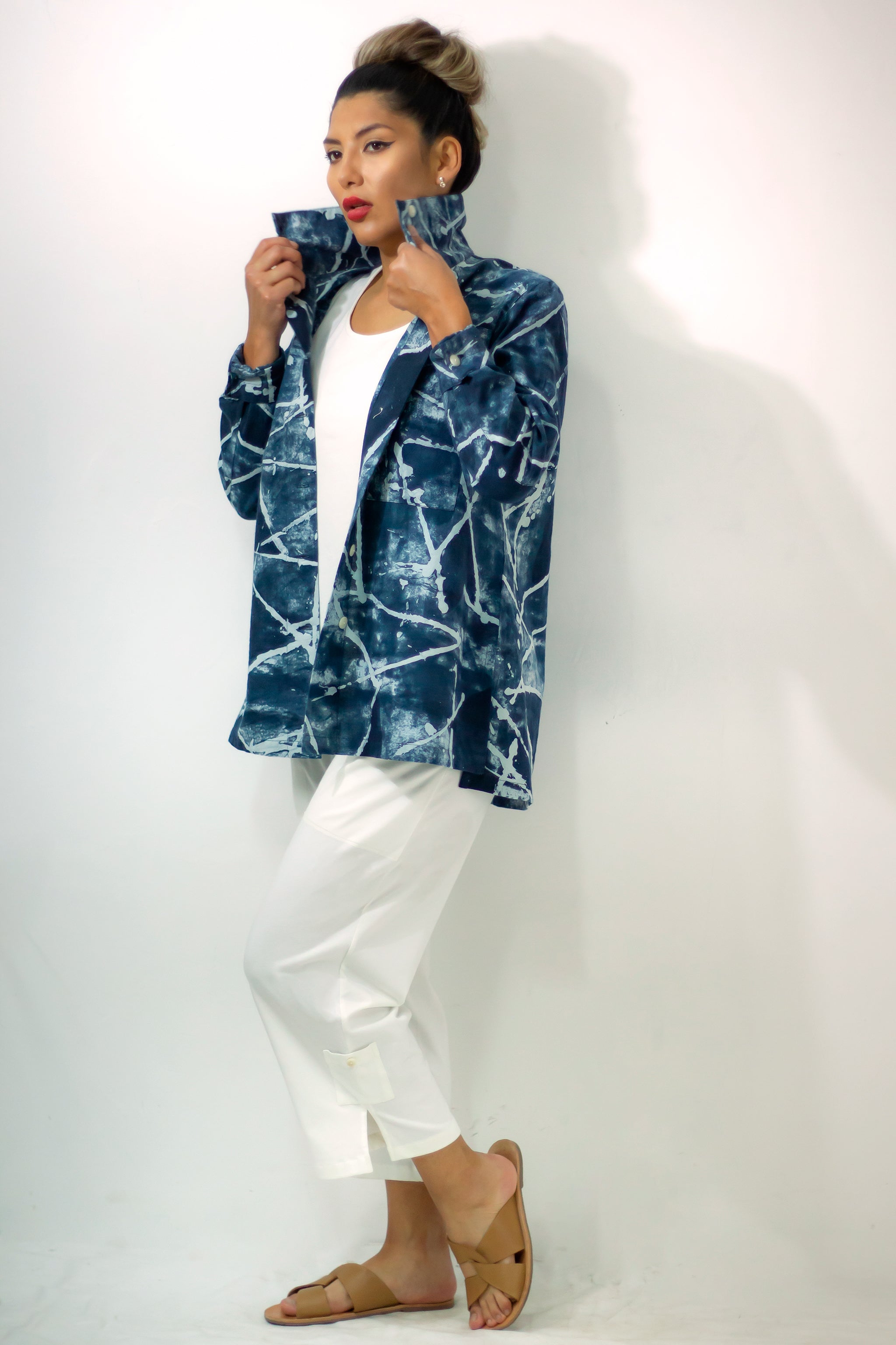 Hi-Collar Shirt - Navigator