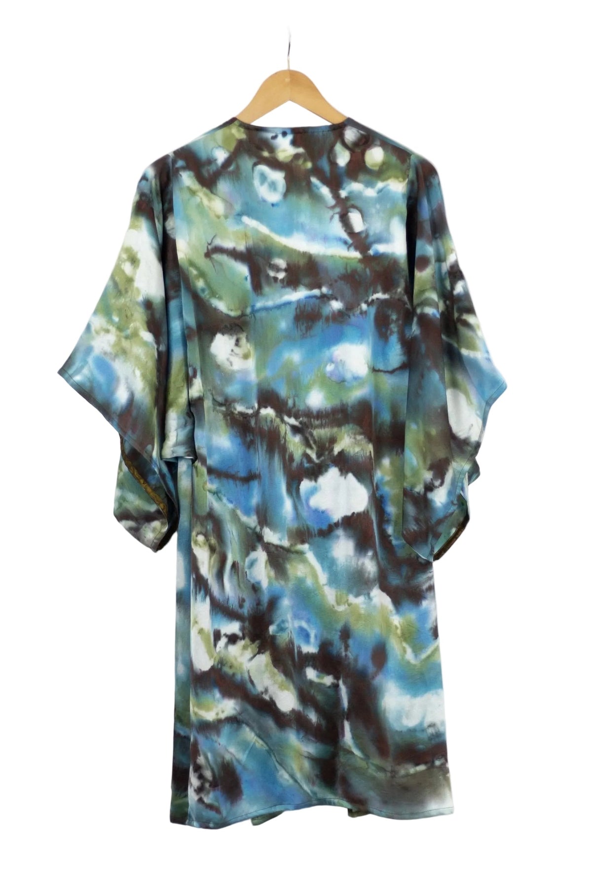 Hand Painted Silk Kimono (Mid Length) - Confucius Waters