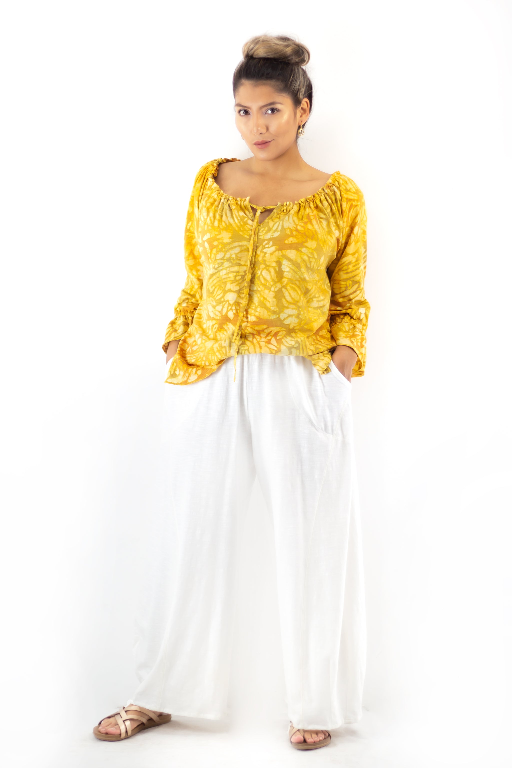 Peasant Blouse J139 - Rush Golden