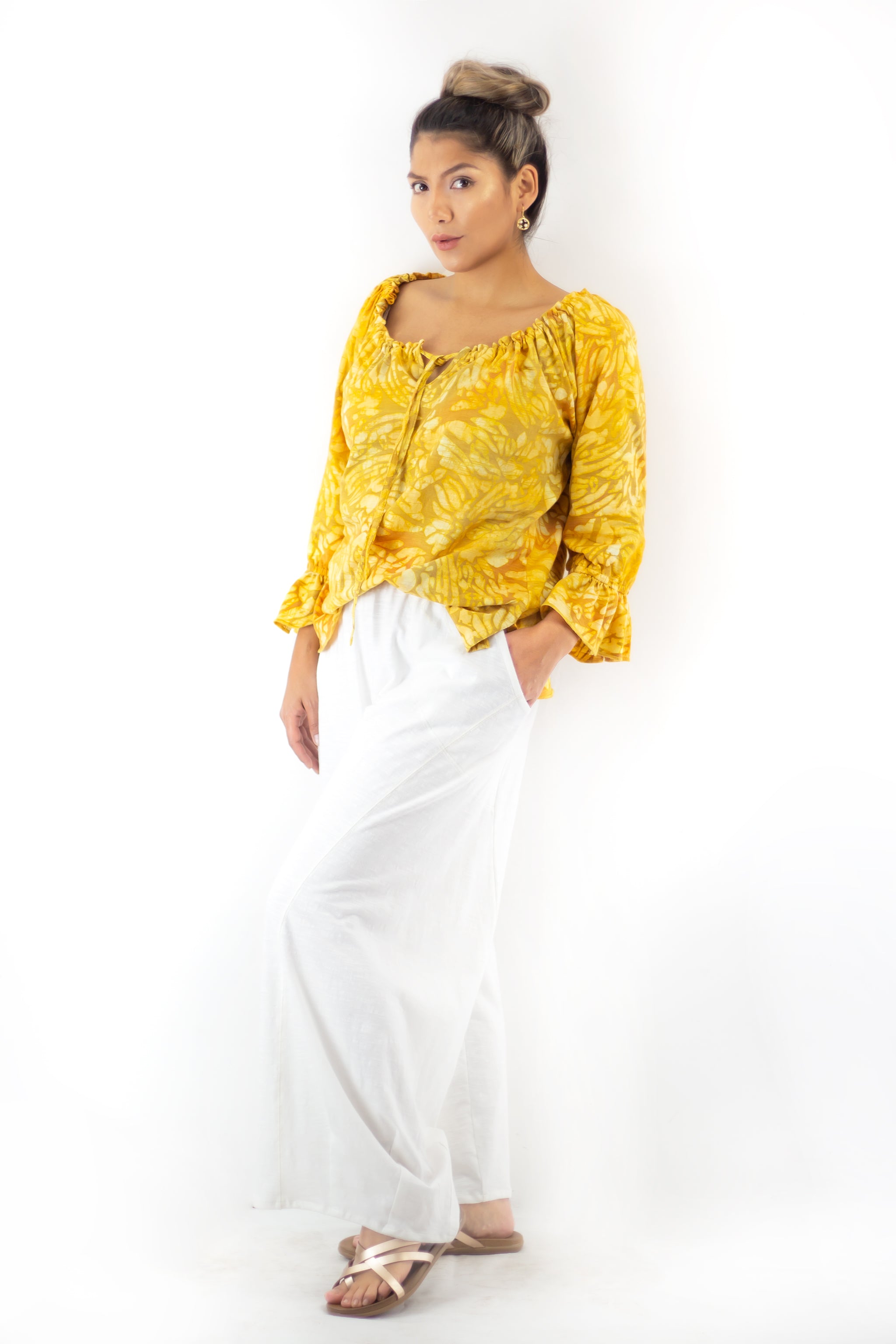 Peasant Blouse J139 - Rush Golden