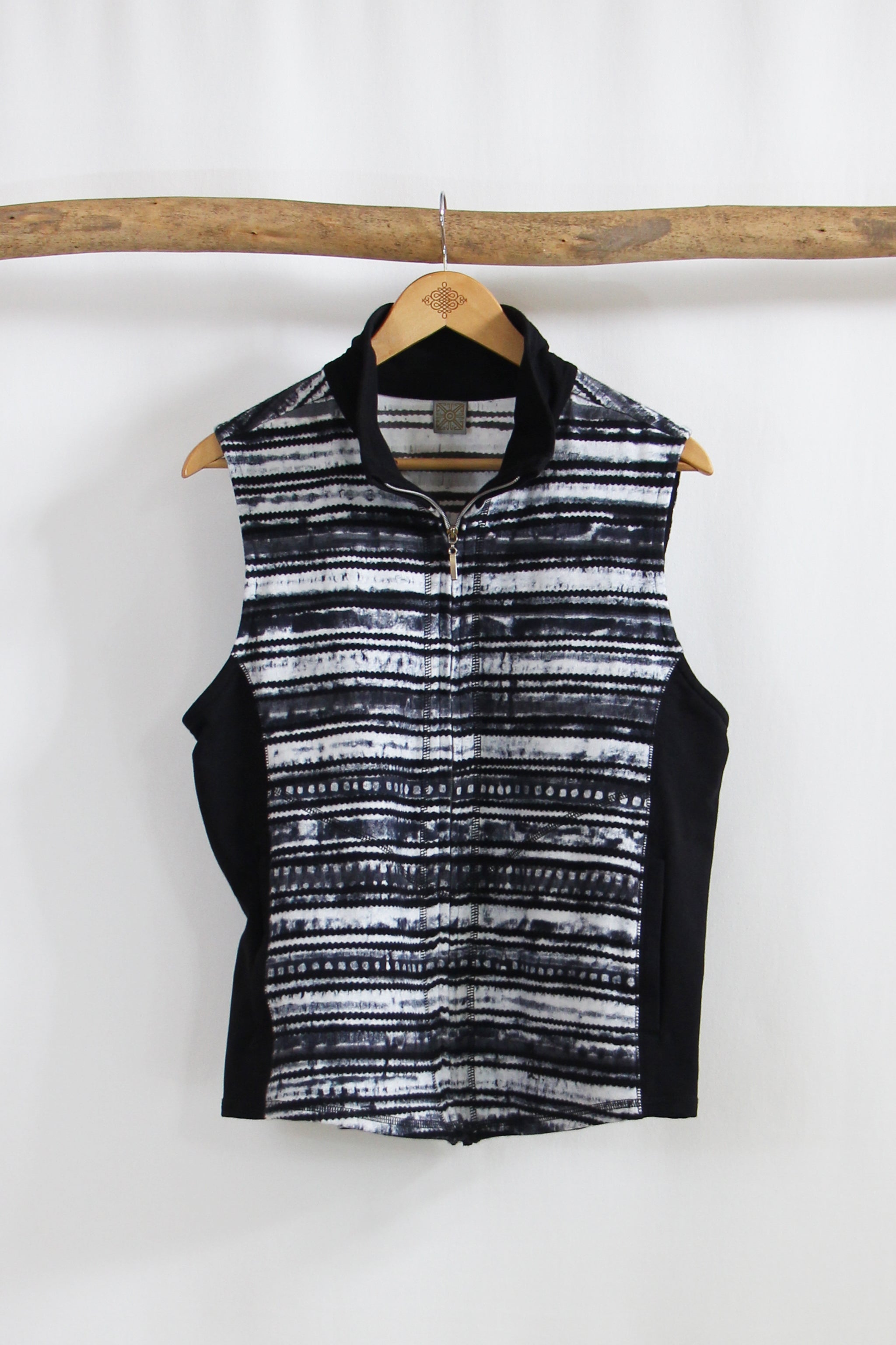 Zip Fleece Jacket or Vest - Night Stripe