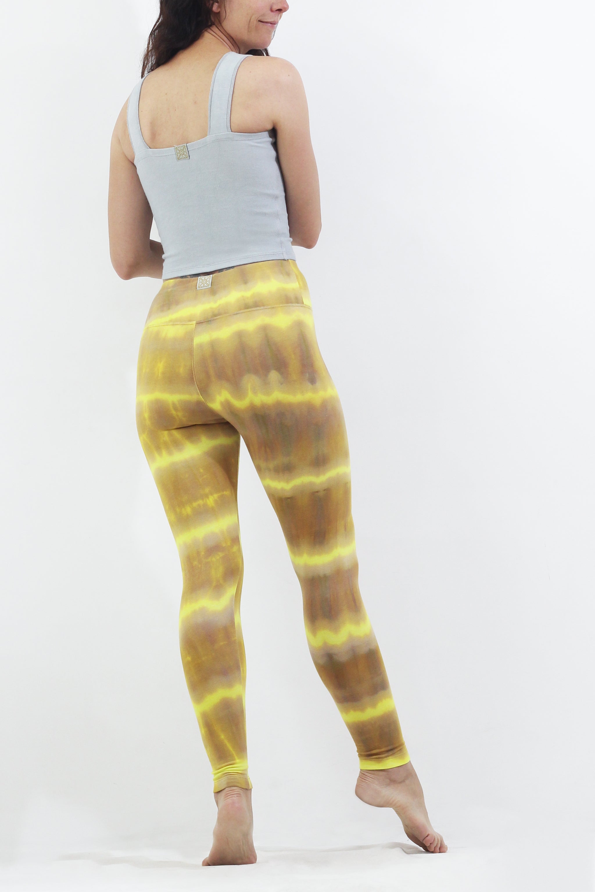 Hand Painted Leggings or Crops - Electric Honey