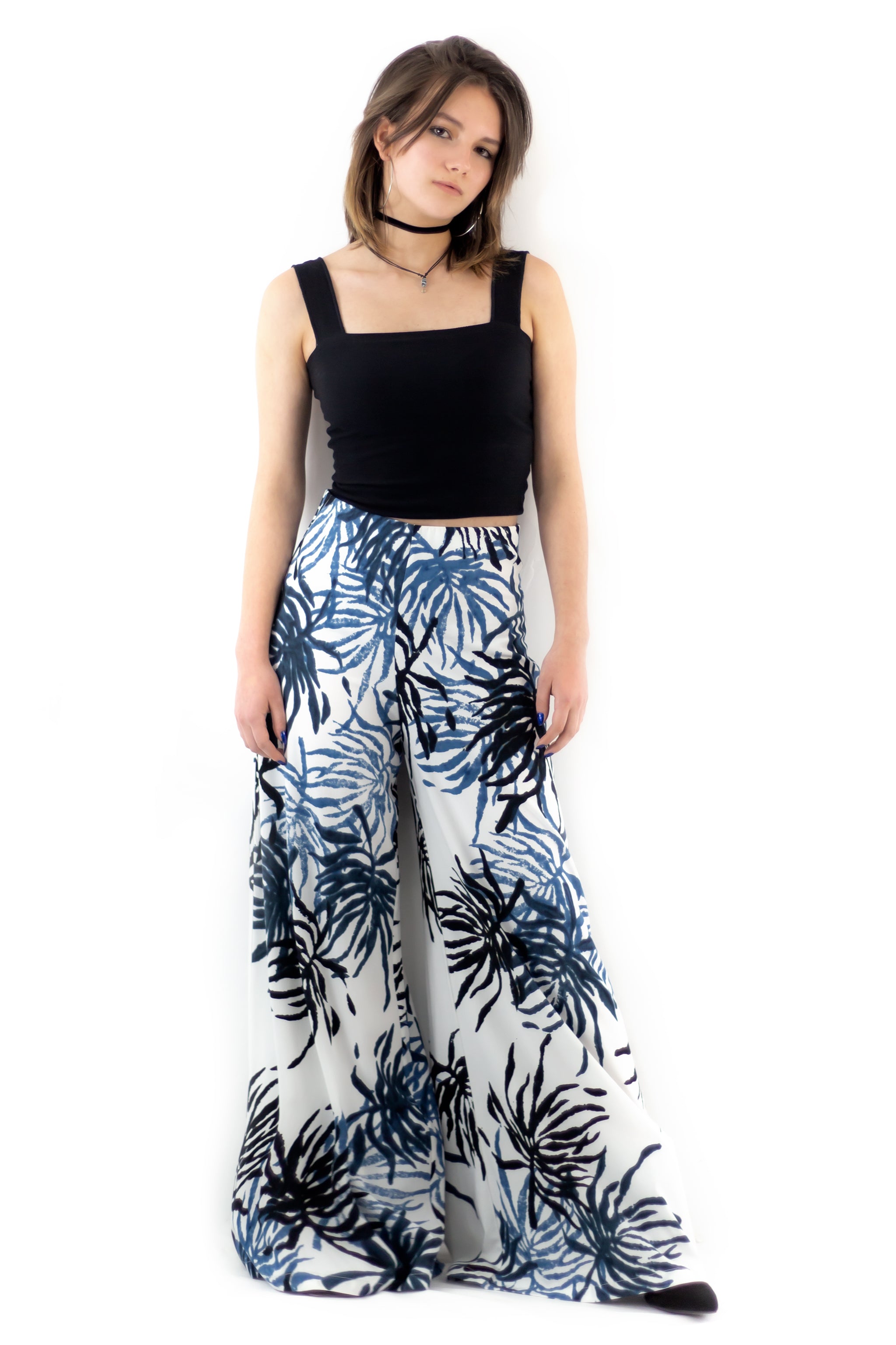 Palazzo Pants - Sea Fern