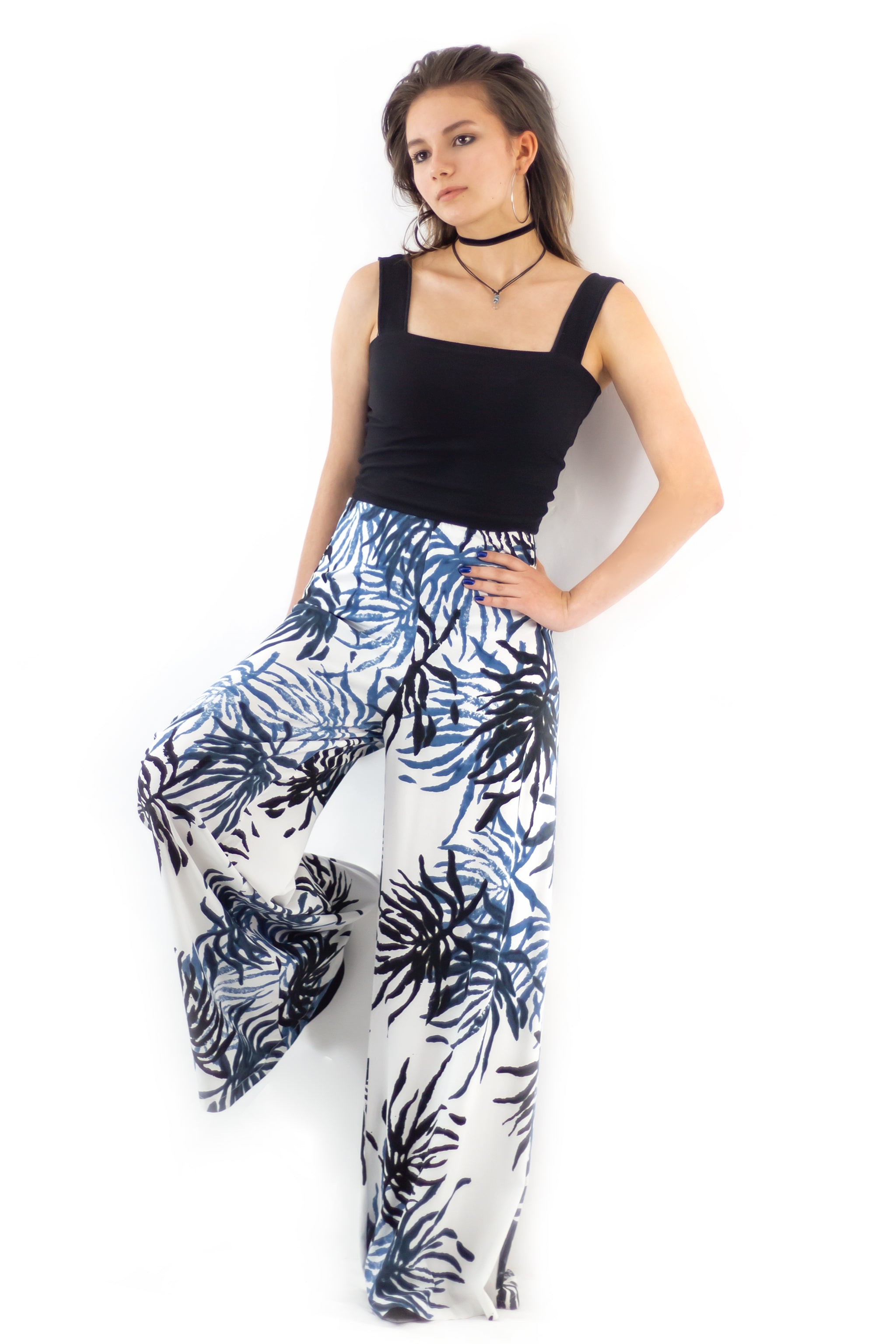 Palazzo Pants - Sea Fern