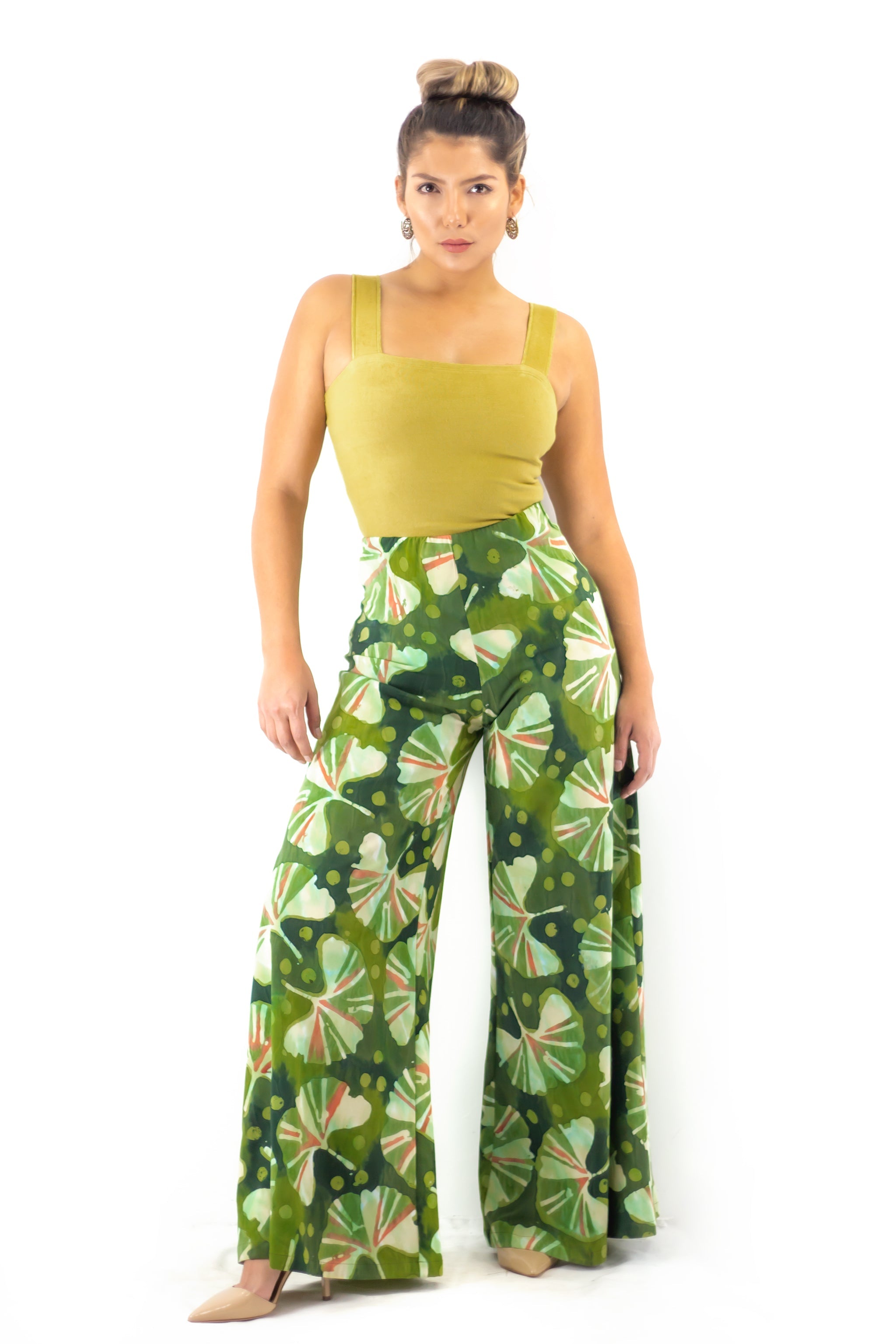 Palazzo Pants - Ginkgo - Garden - Long & Ankle