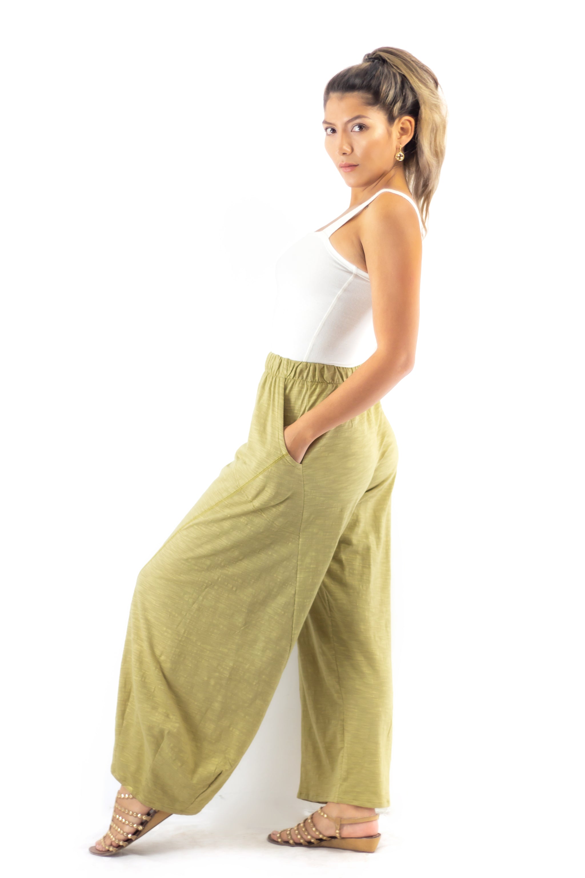 Divided Pants - 2217 - Mustard