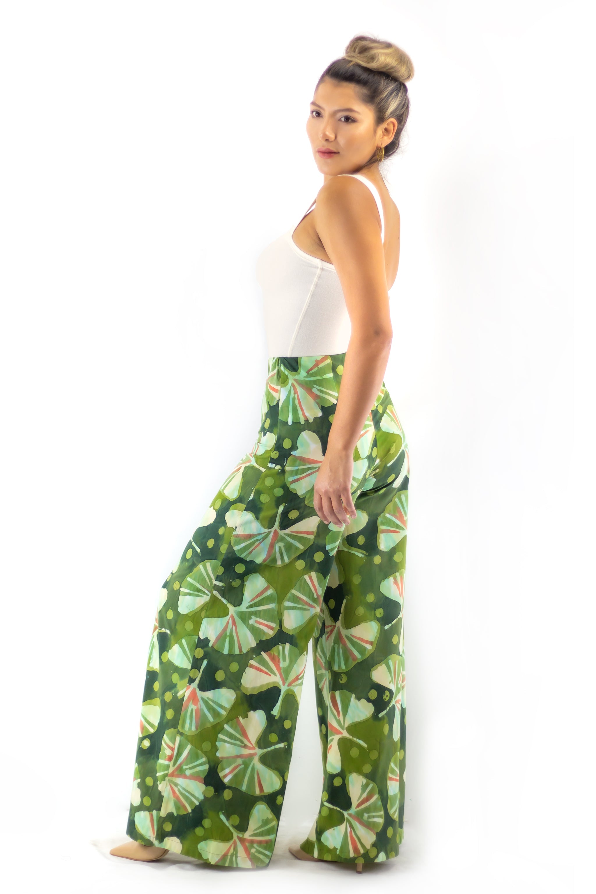 Palazzo Pants - Ginkgo - Garden - Long & Ankle