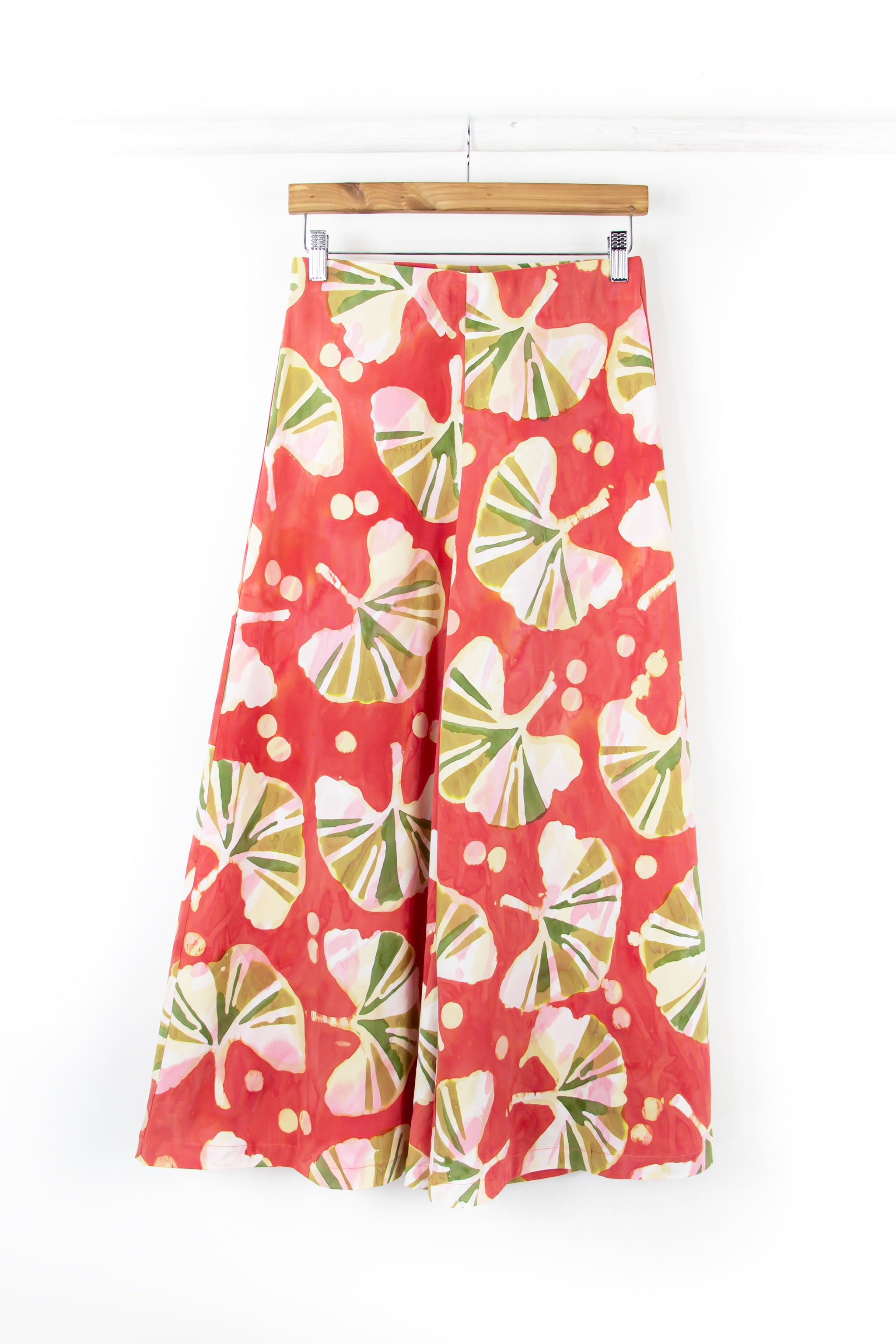 Palazzo Crop Pants - Ginkgo - Papaya