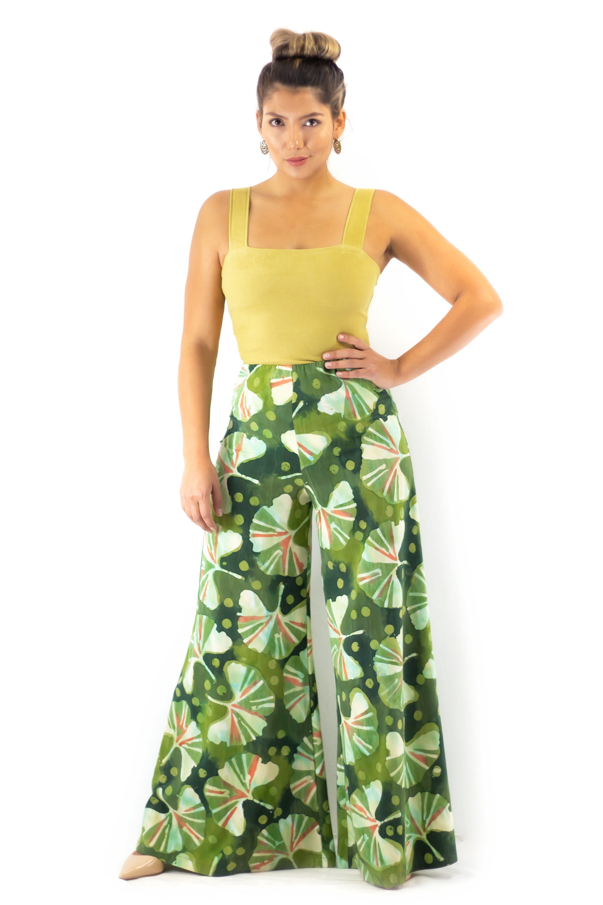 Palazzo Pants - Ginkgo - Garden - Long & Ankle