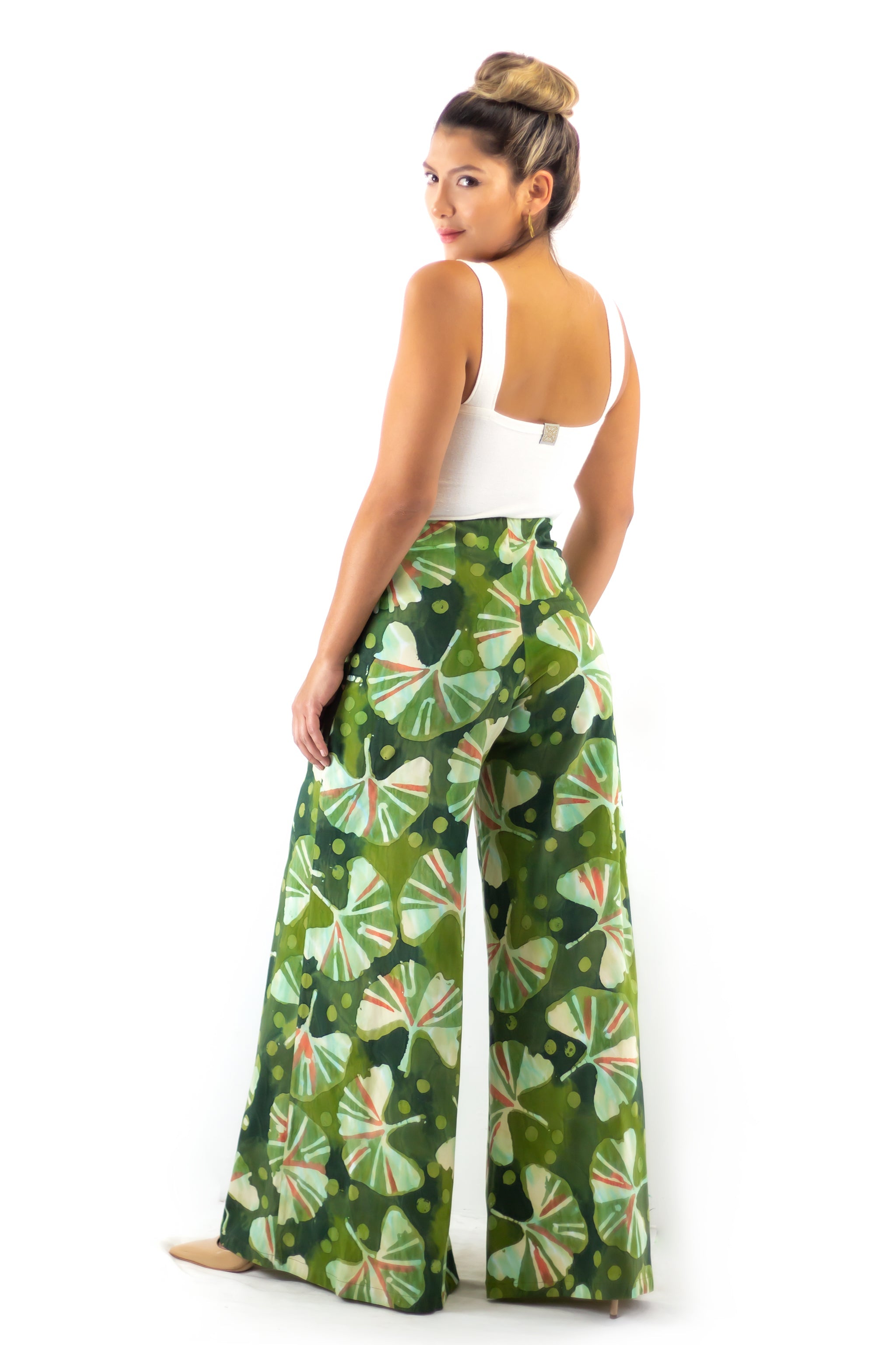 Palazzo Pants - Ginkgo - Garden - Long & Ankle