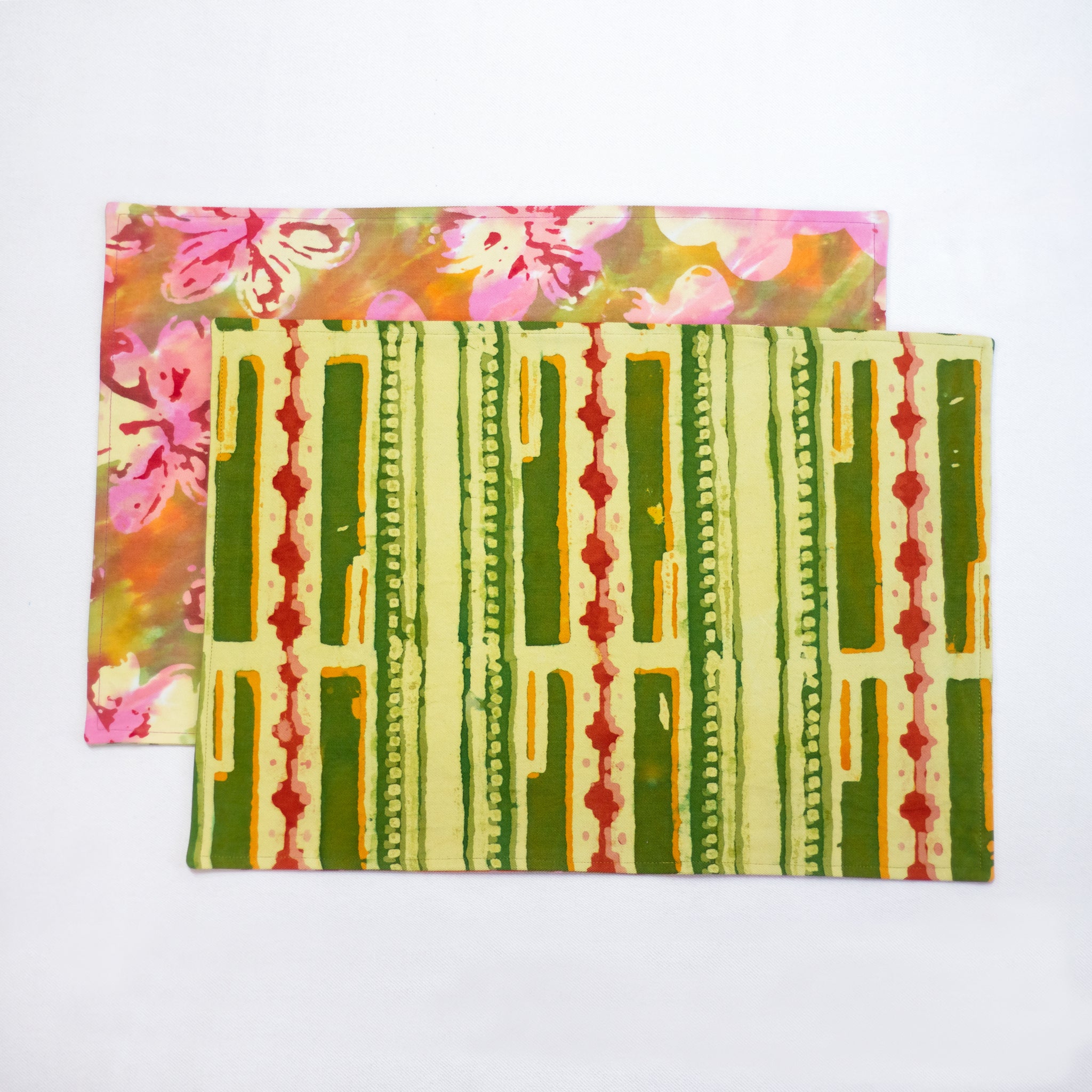 Hand Painted Placemats, Napkins, and Table Runners - Zinnie/Encoded