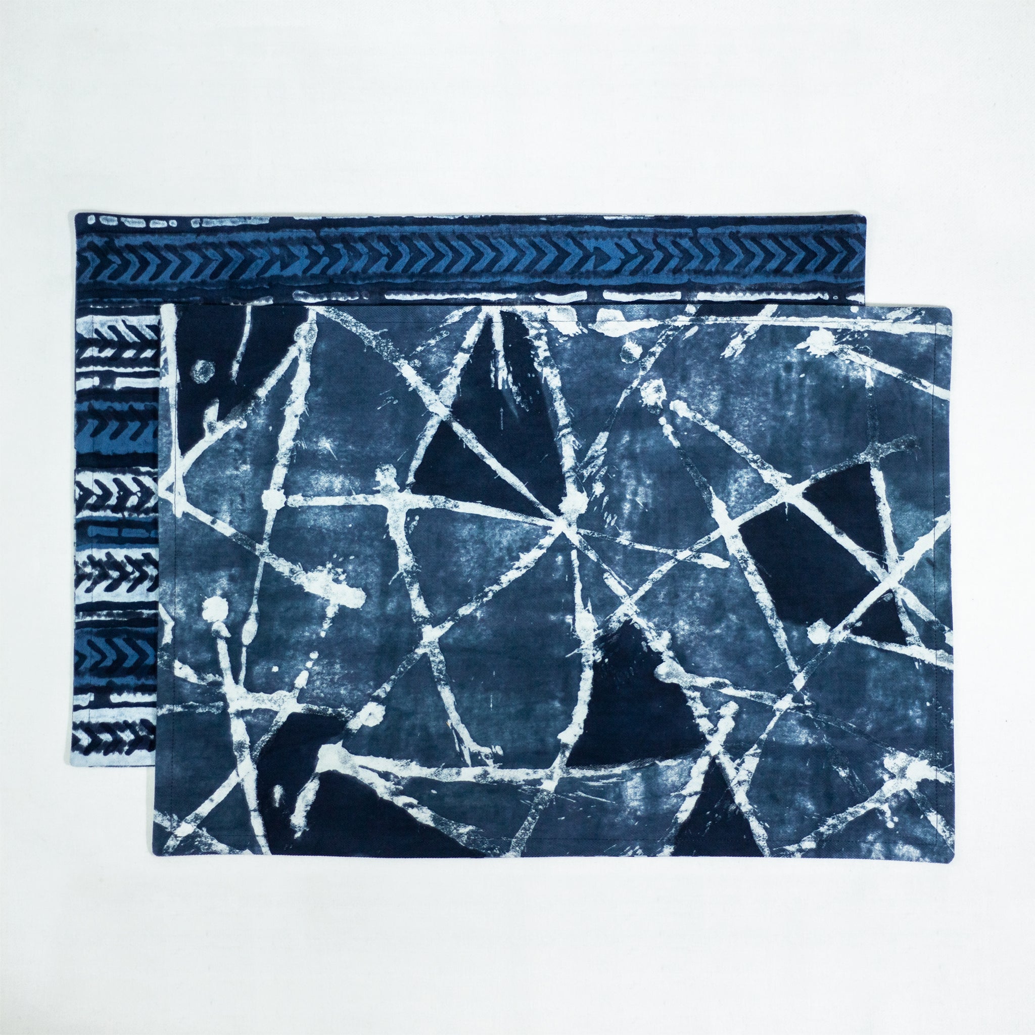 Hand Painted Placemats, Napkins, and Table Runners - Navigator/Jagged Edge