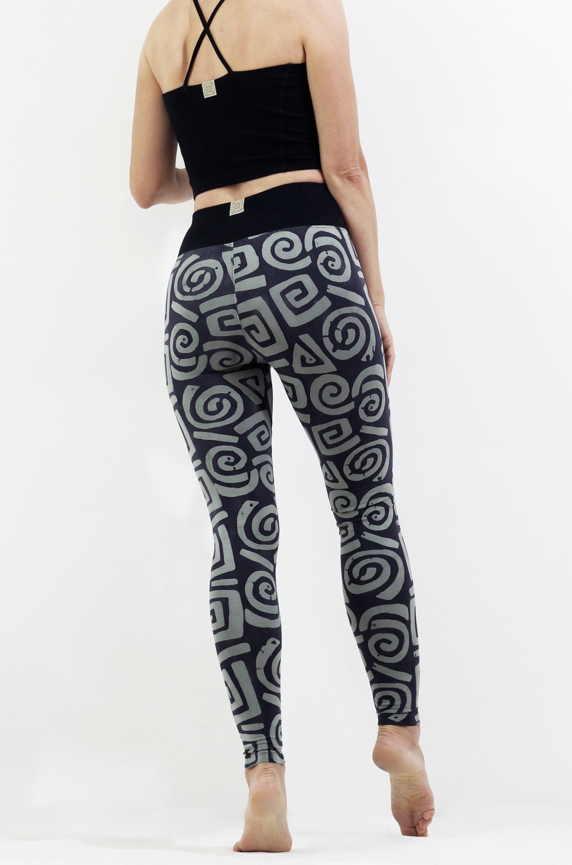 Hand Painted Leggings - Grey Mean